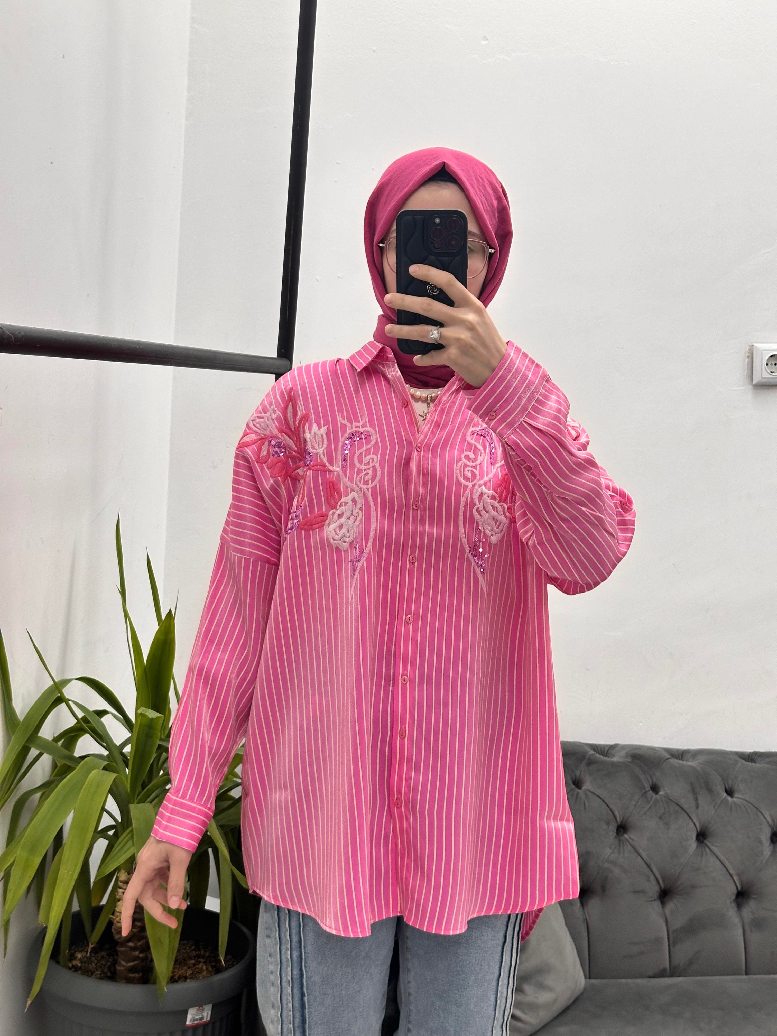 3481 Ayşin Gömlek Pembe