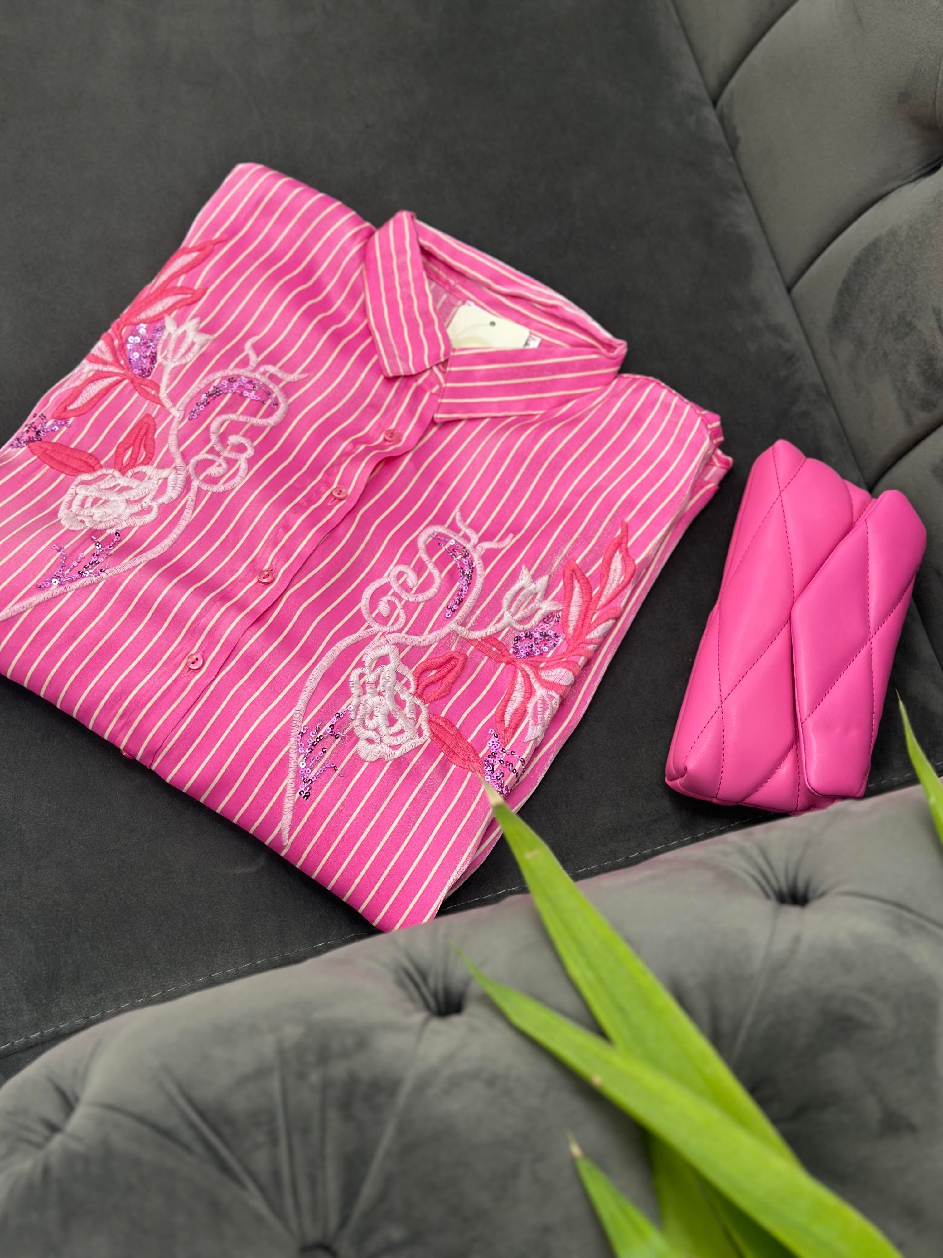 3481 Ayşin Gömlek Pembe