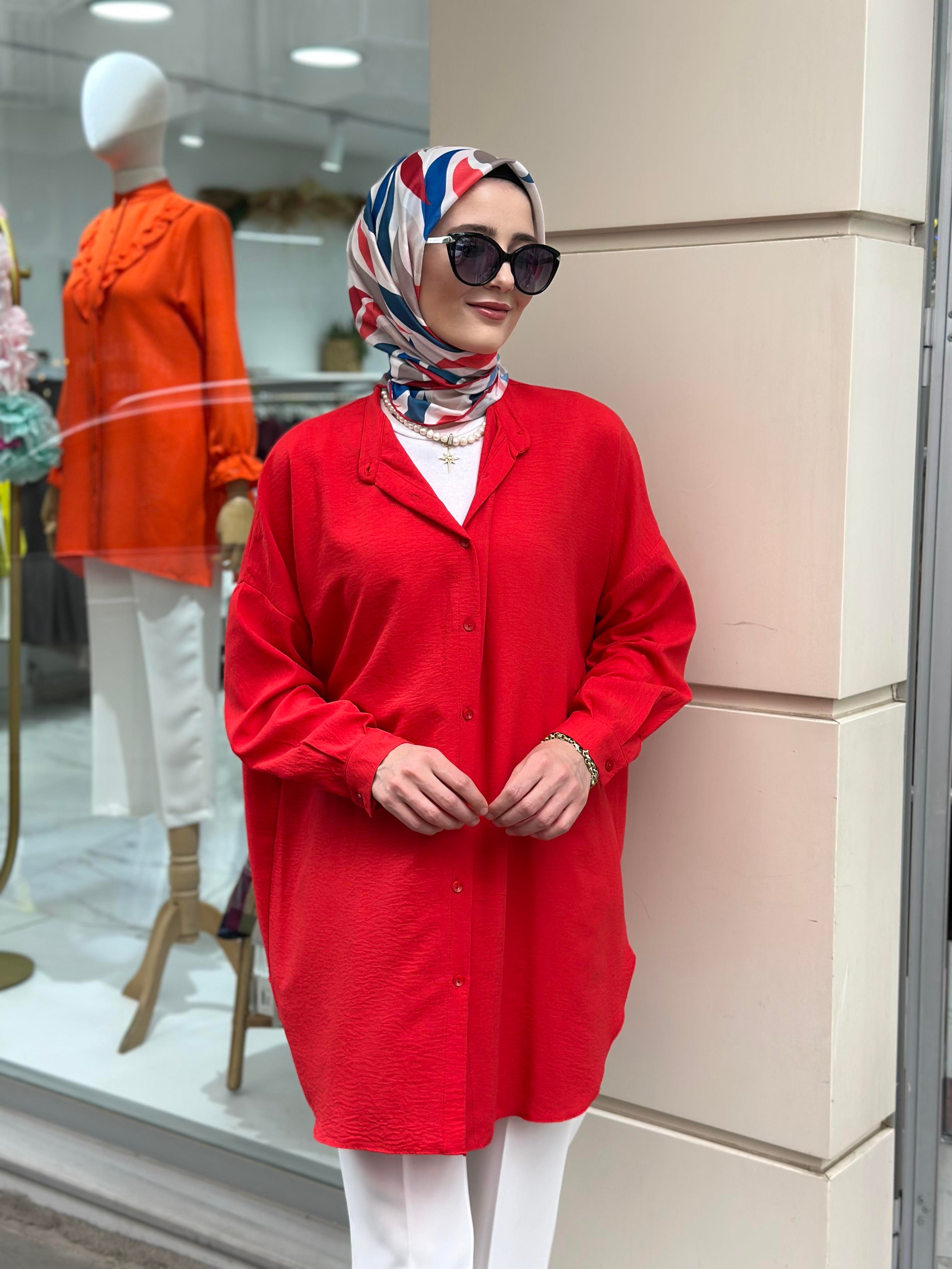 Ada Gömlek Kırmızı