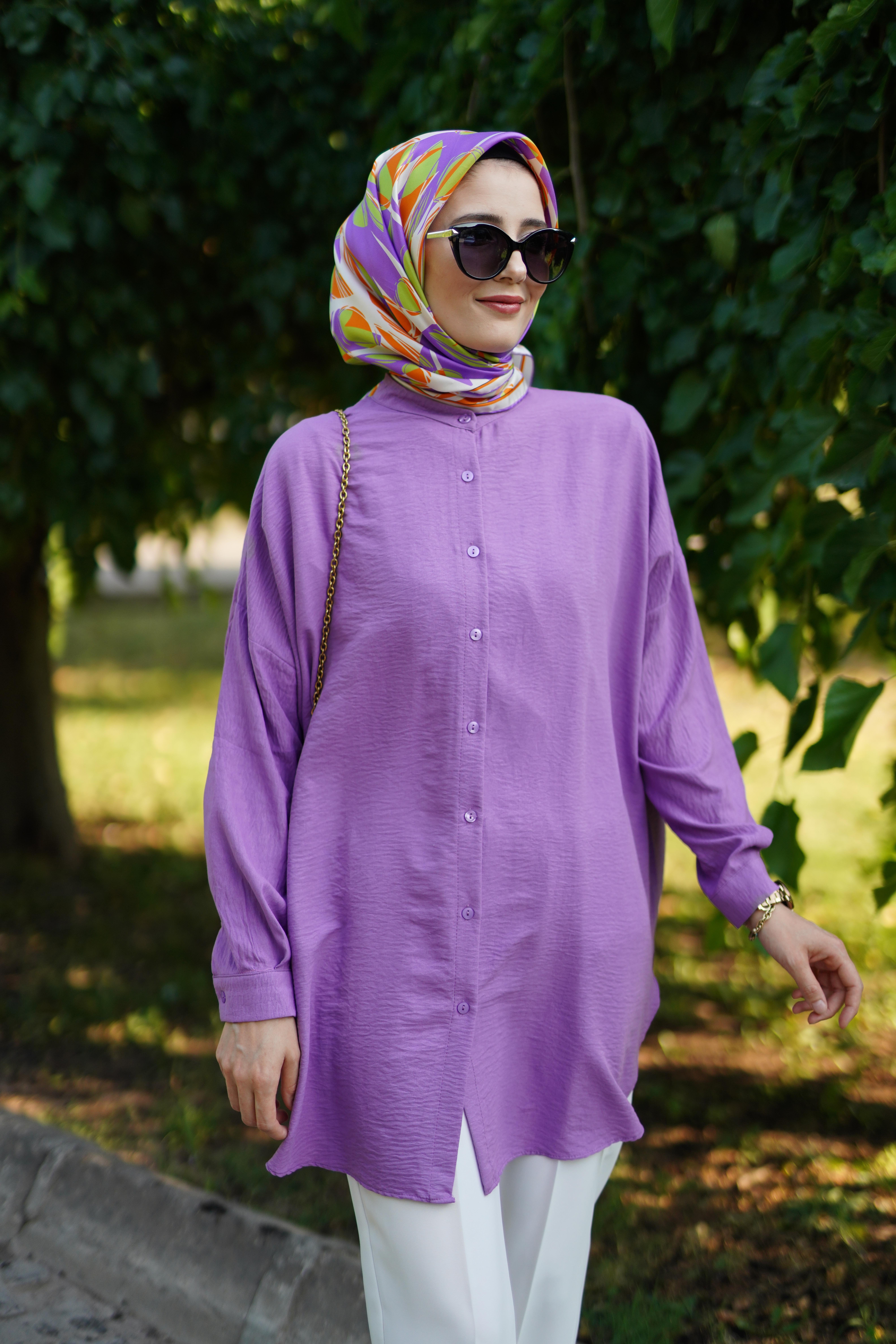 Ada Gömlek Lila