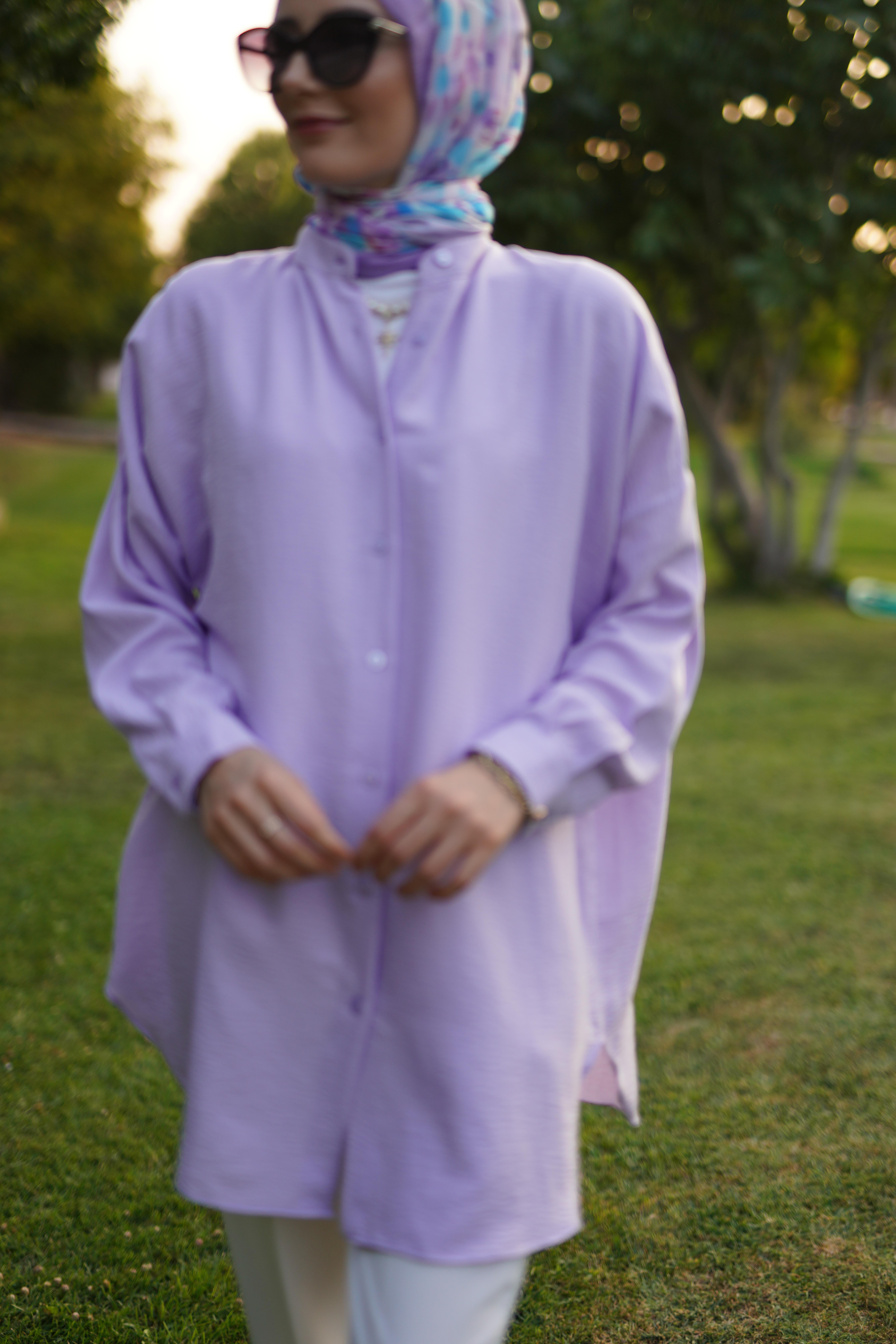 Ada Gömlek Soft Lila