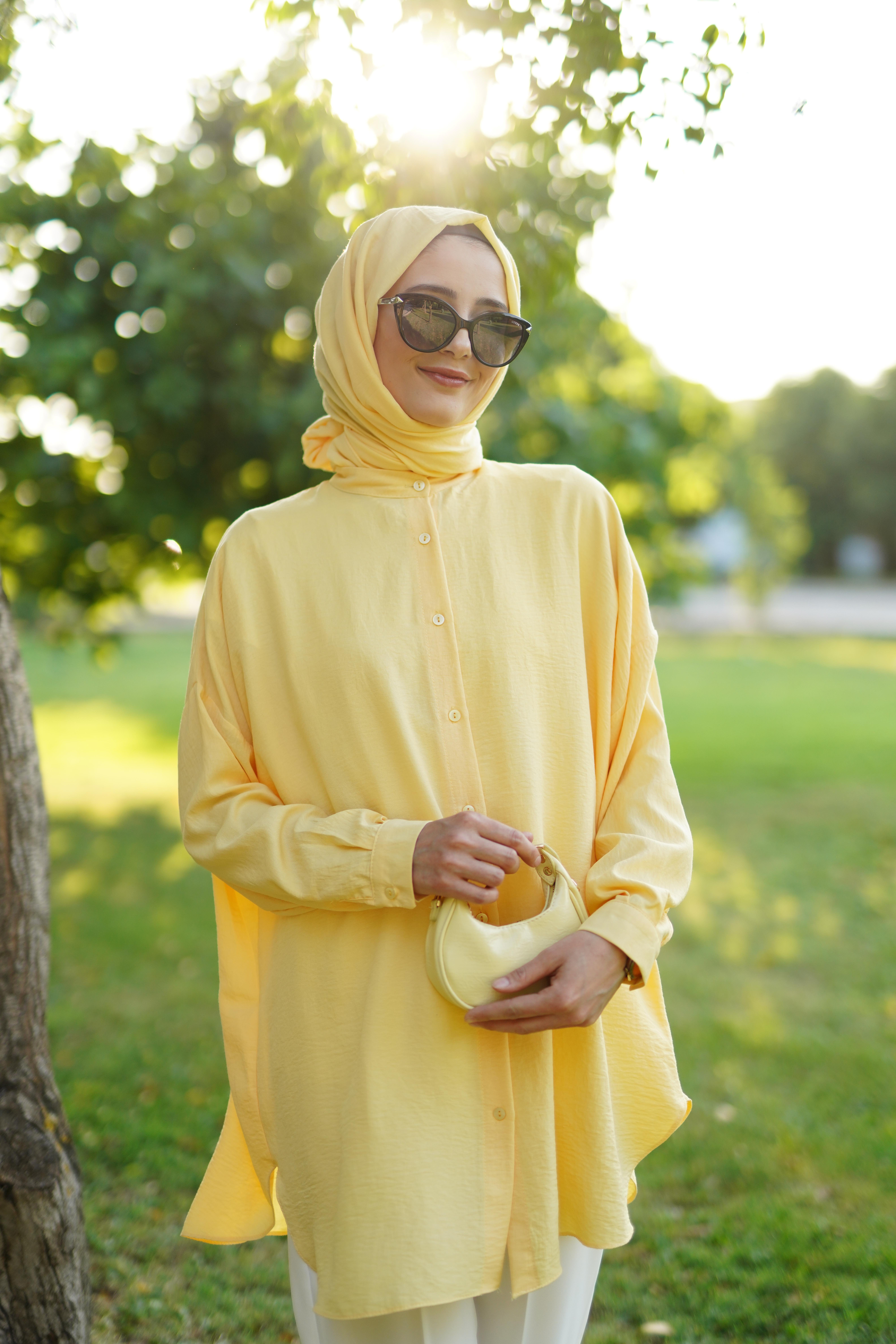 Ada Gömlek Soft Sarı