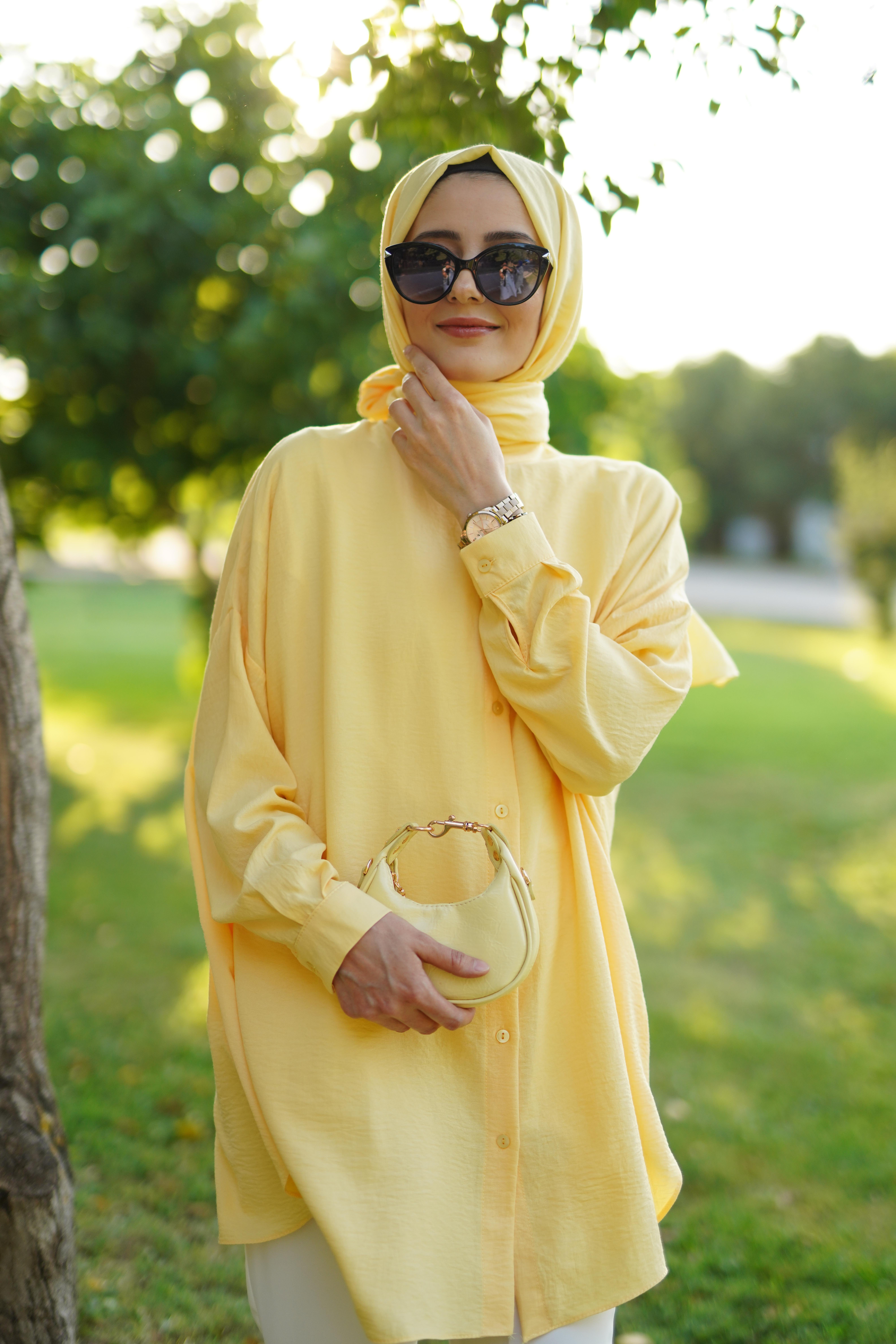 Ada Gömlek Soft Sarı