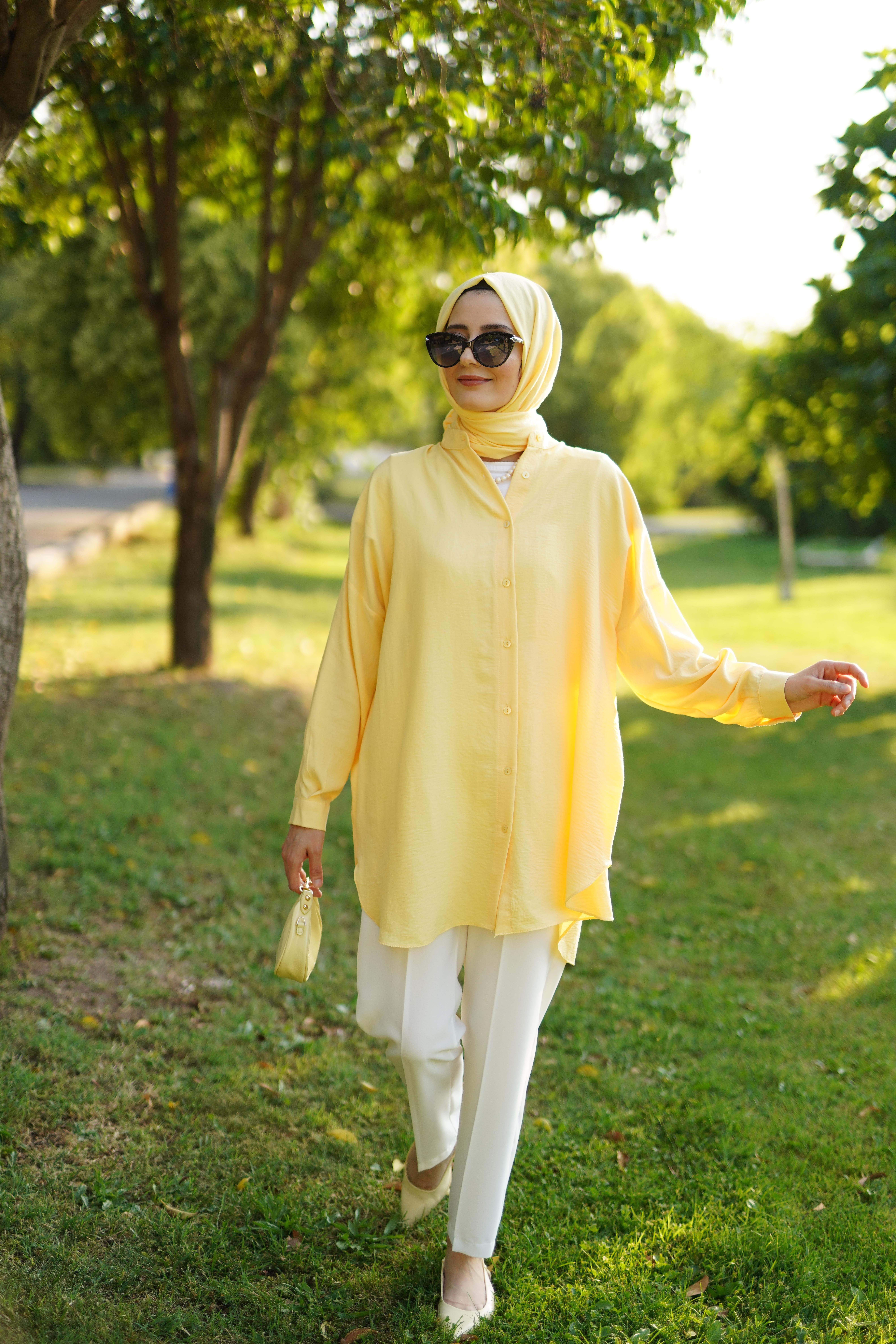 Ada Gömlek Soft Sarı
