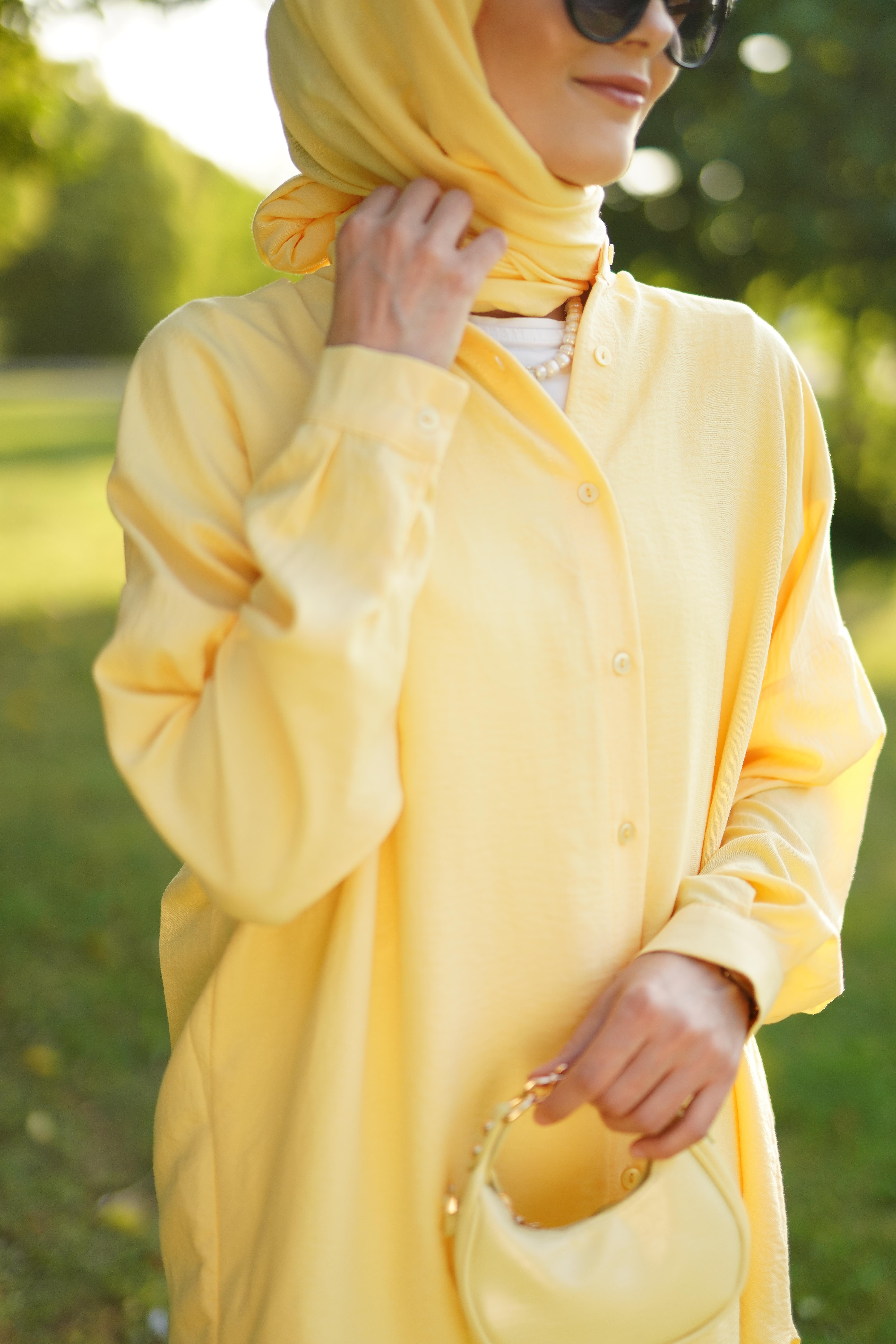 Ada Gömlek Soft Sarı