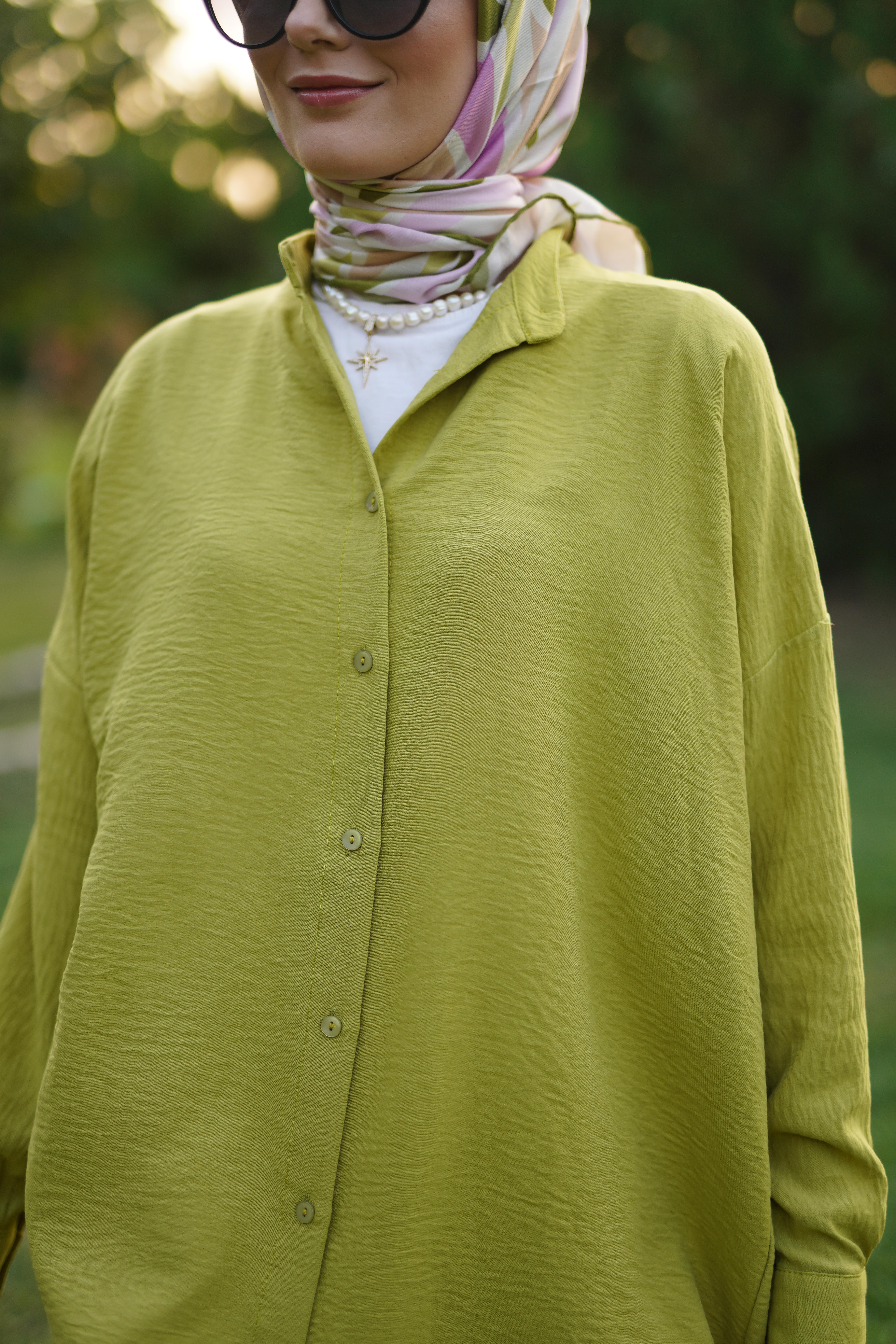 Ada Gömlek Yağ Yeşili