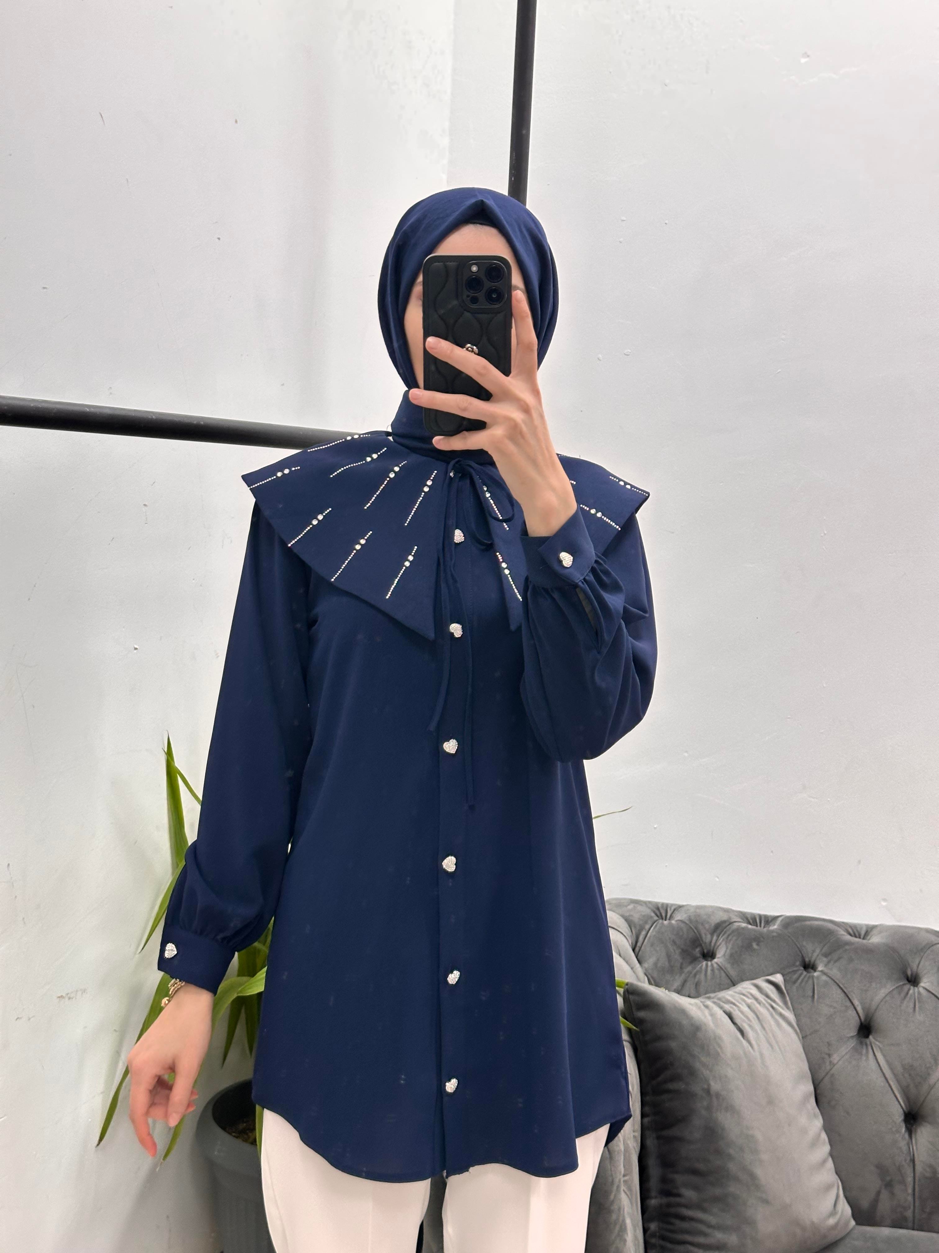 Alya Gömlek Lacivert