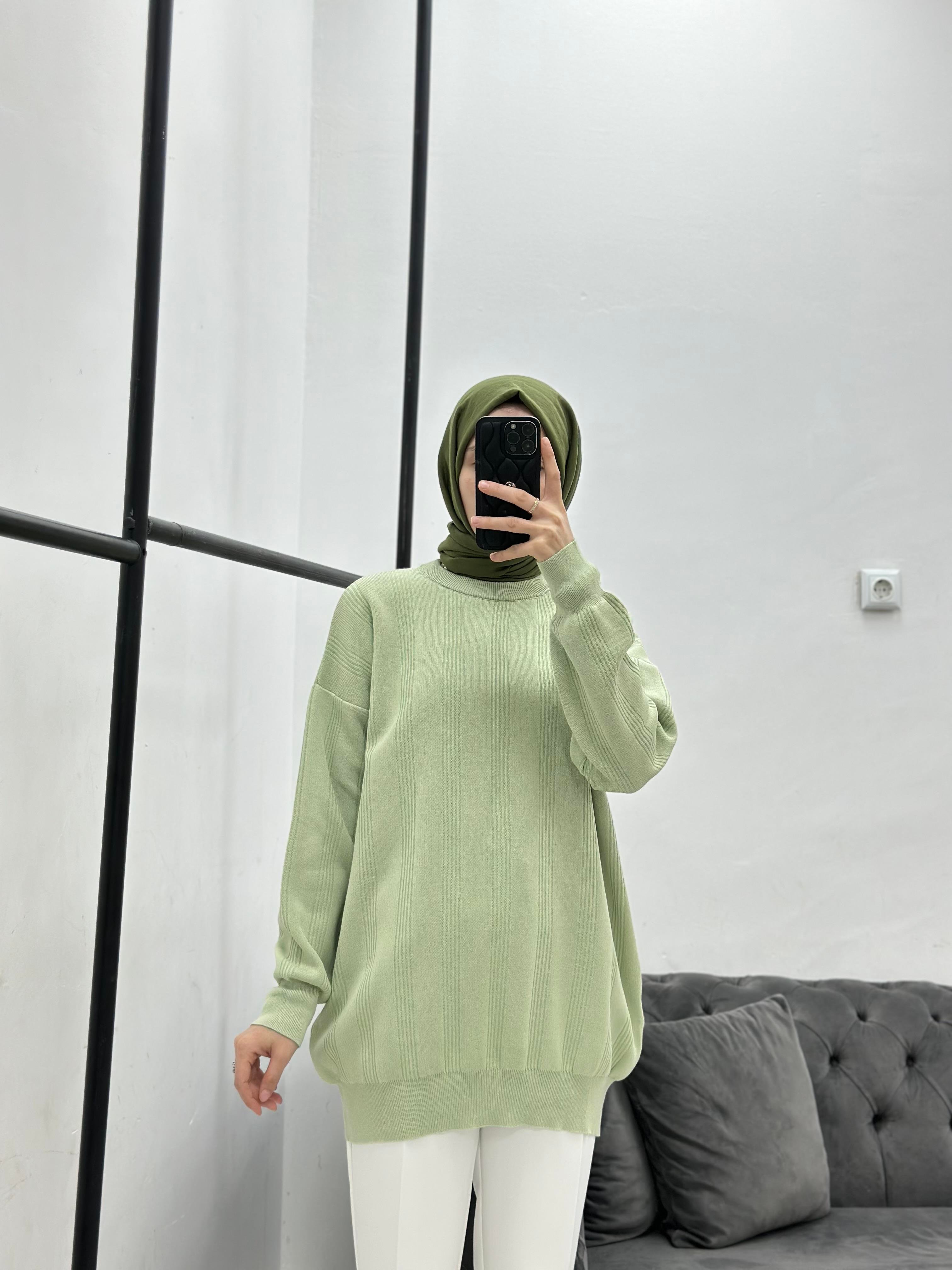 Basic Triko Su Yeşili