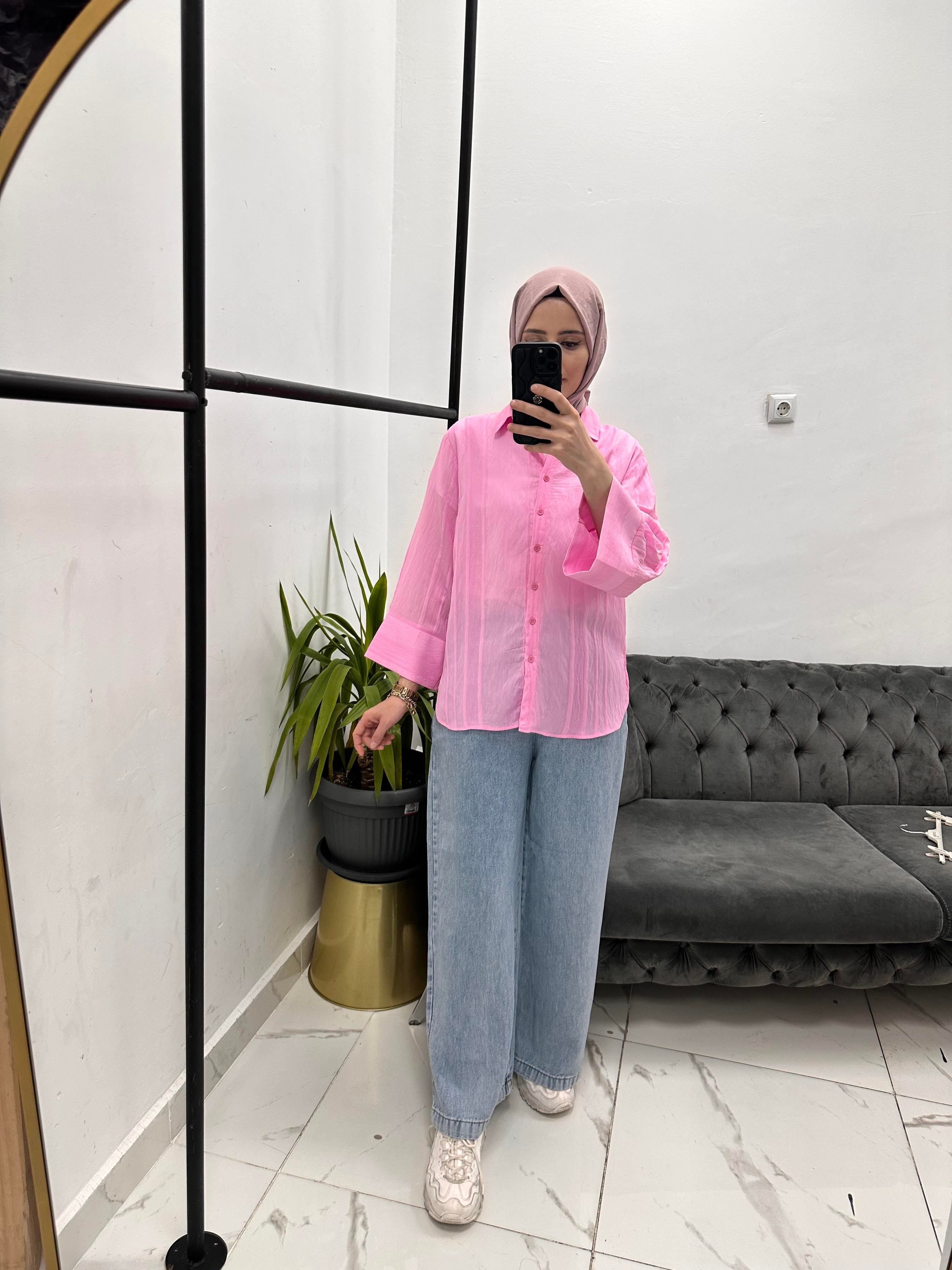 Beli Lastikli Bol Paça Jean