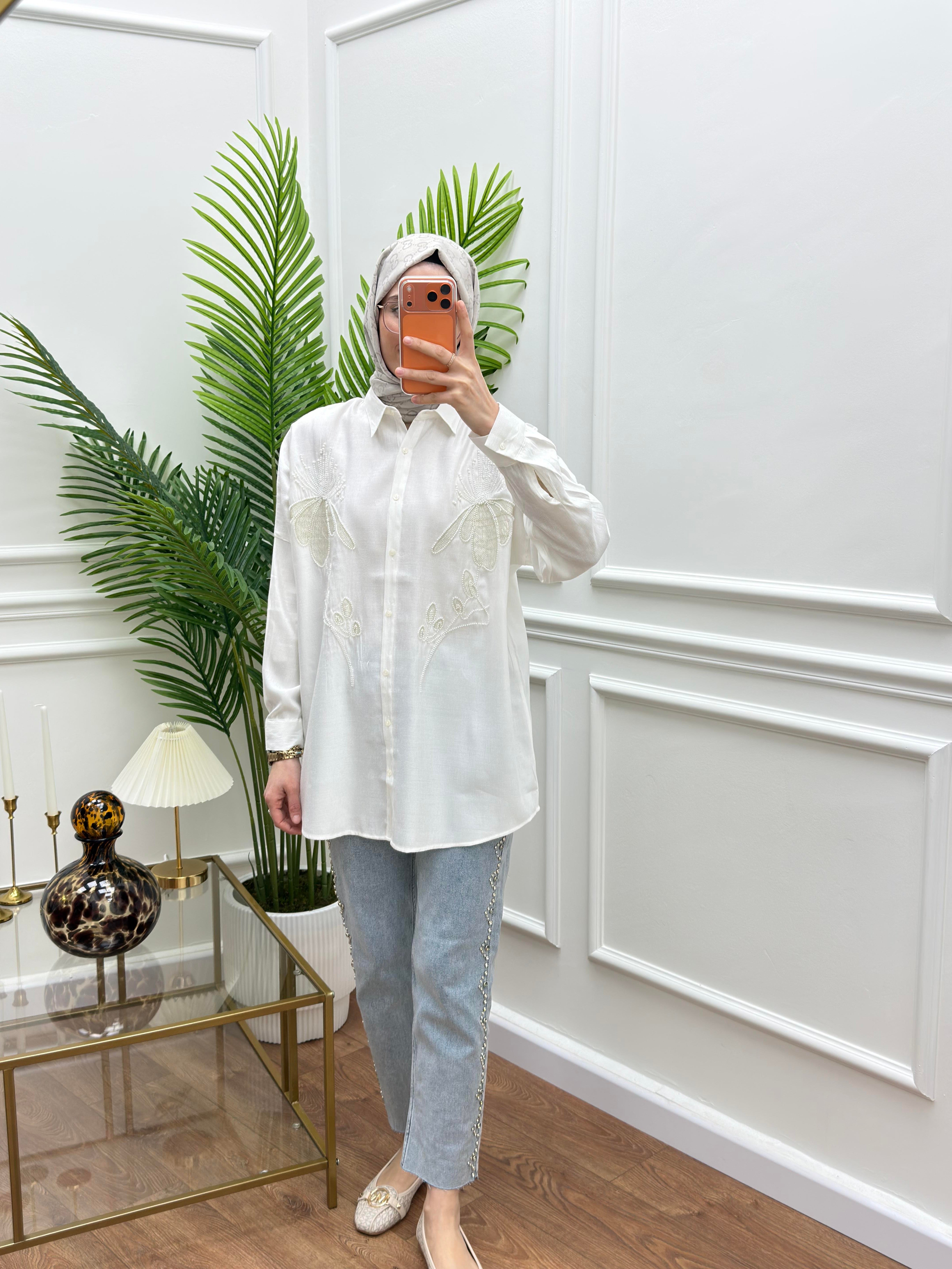 Ceylan Gömlek Beyaz