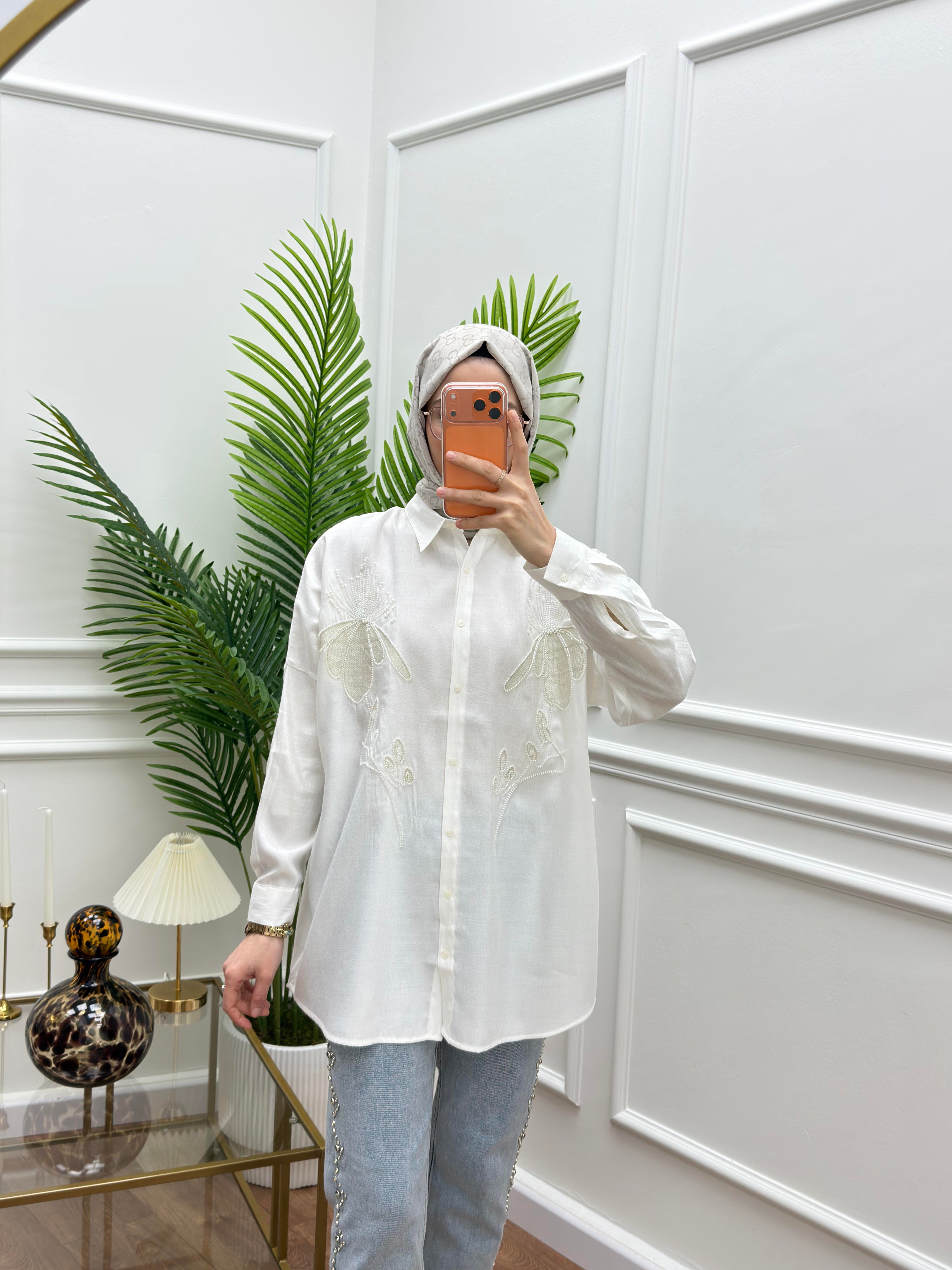 Ceylan Gömlek Beyaz