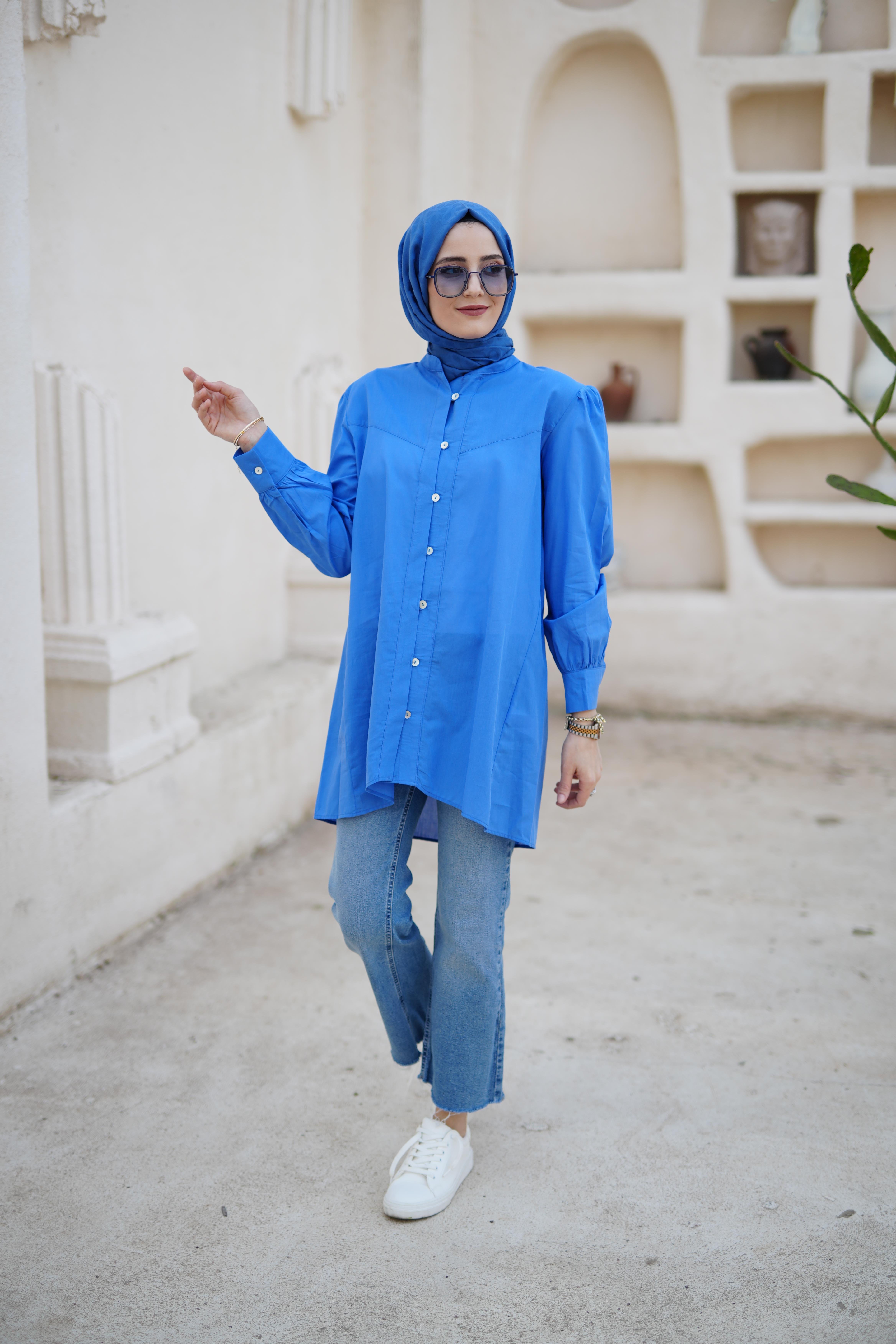 Massimo Gömlek Okyanus Mavi