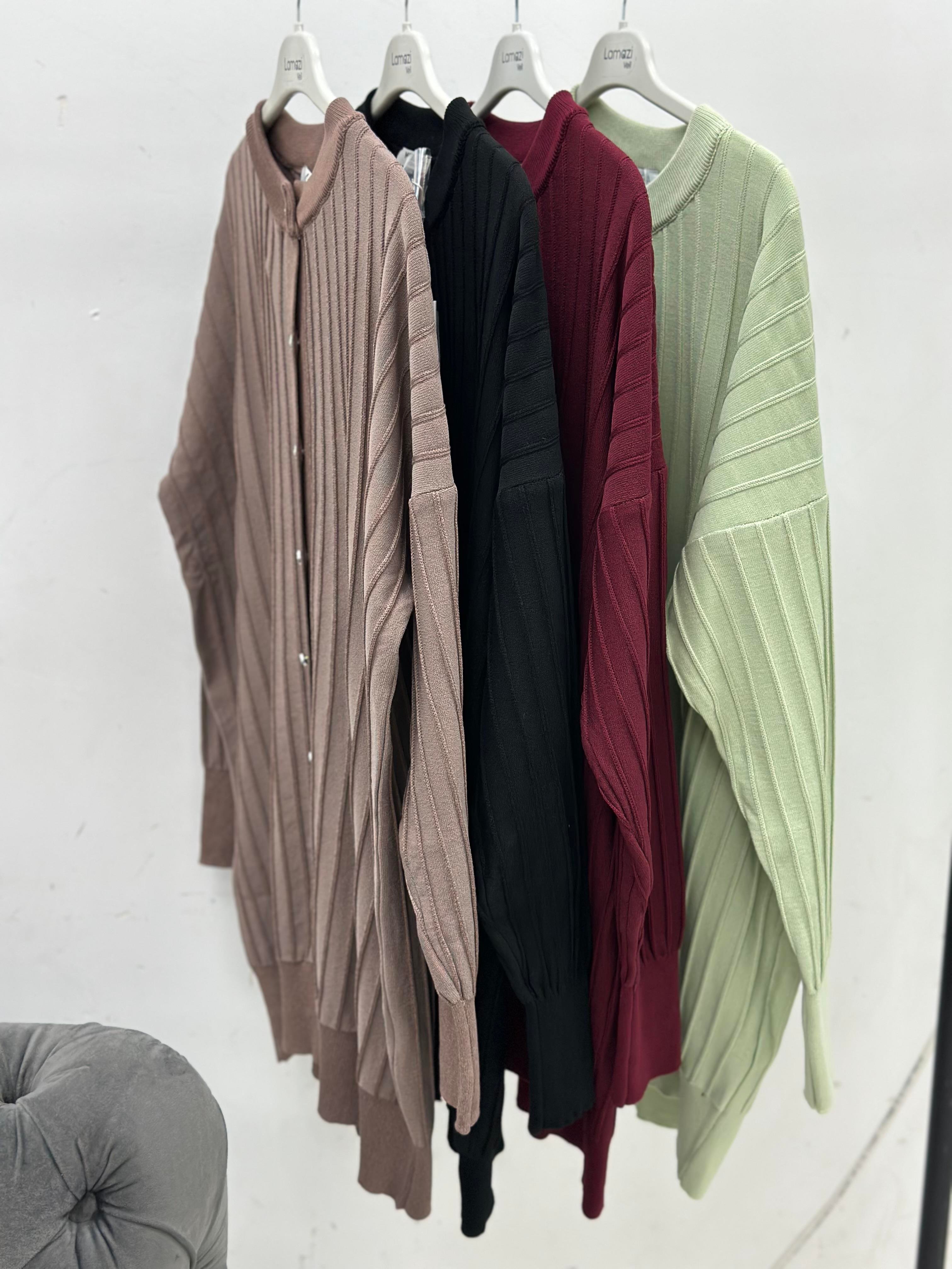 Merserize Hırka Bordo