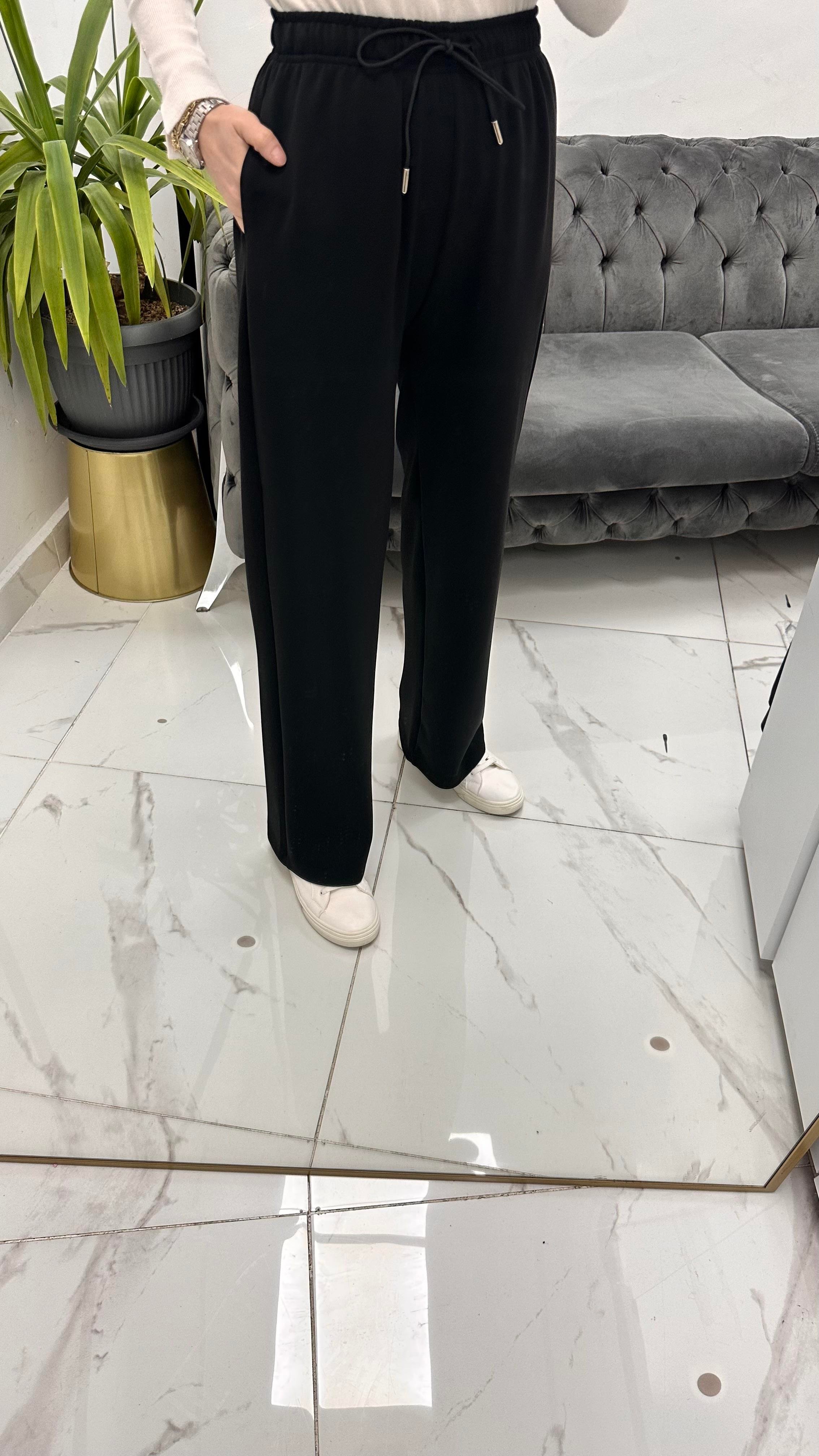 Modal Bol Pantolon Siyah