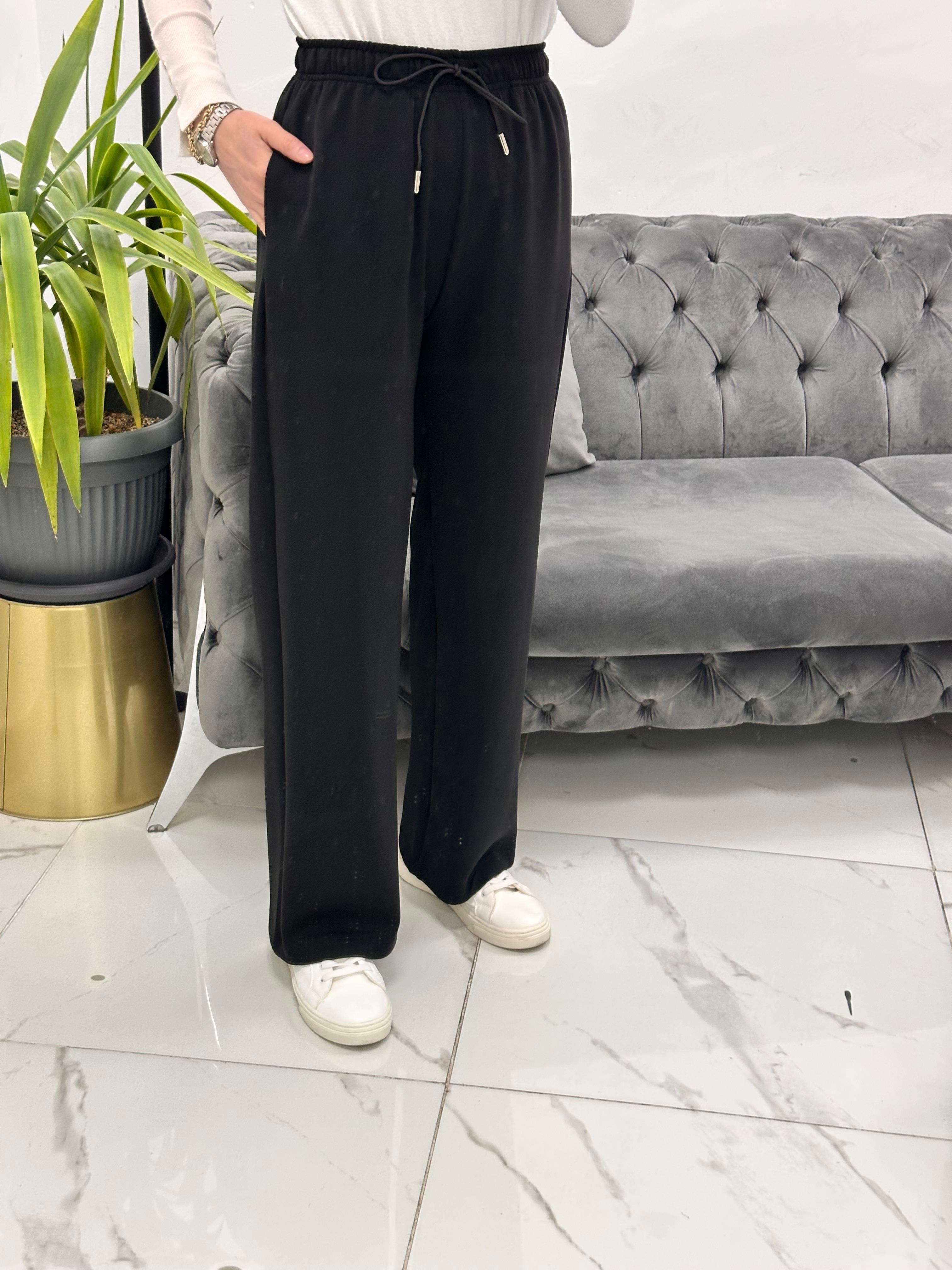 Modal Bol Pantolon Siyah