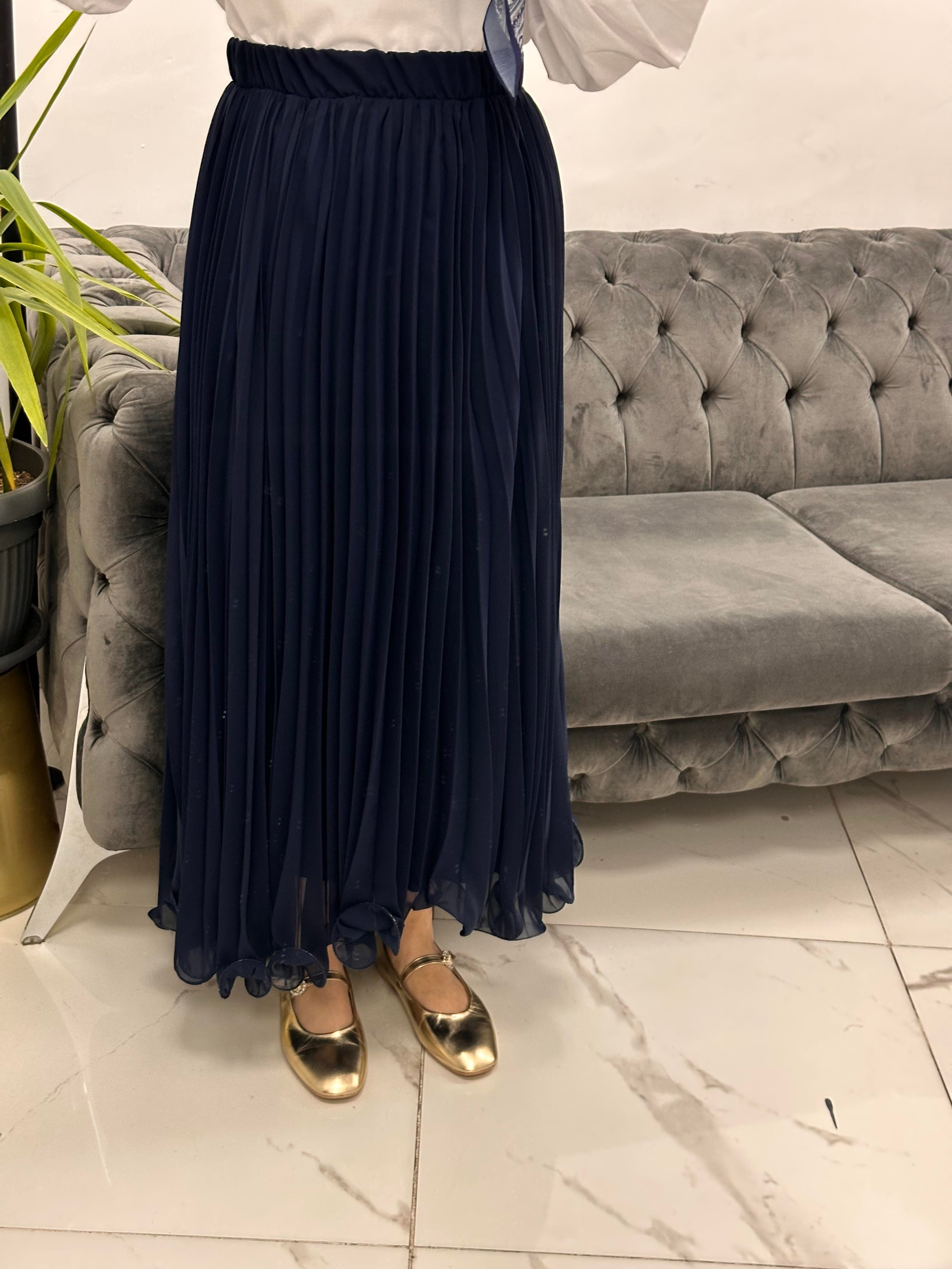 Pensli Etek Lacivert