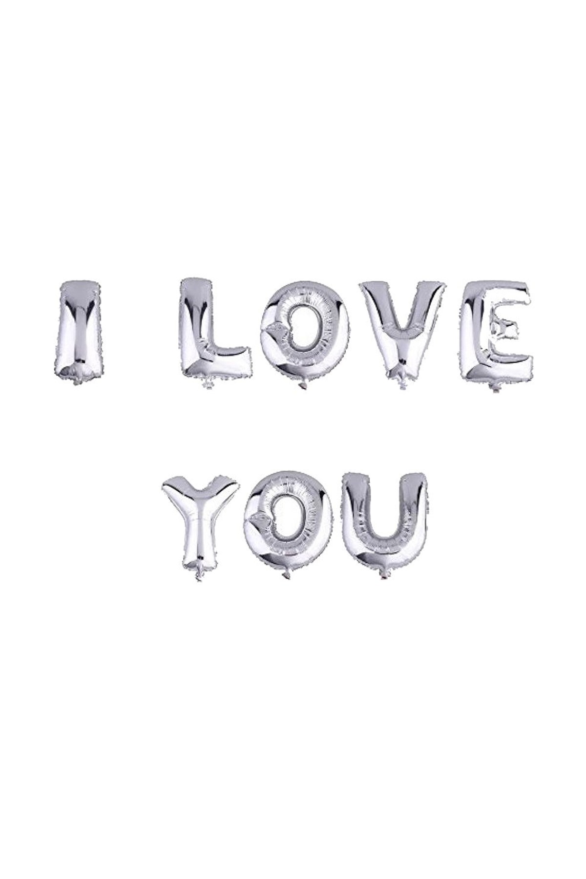 I Love You Folyo Balon Set Gümüş 40cmPartistPSPST794
