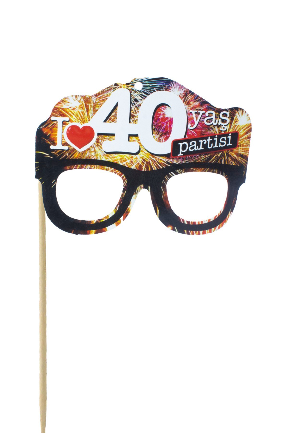 40 Yaş Partisi Yazılı Gözlük Konuşma BalonuPartistST4056