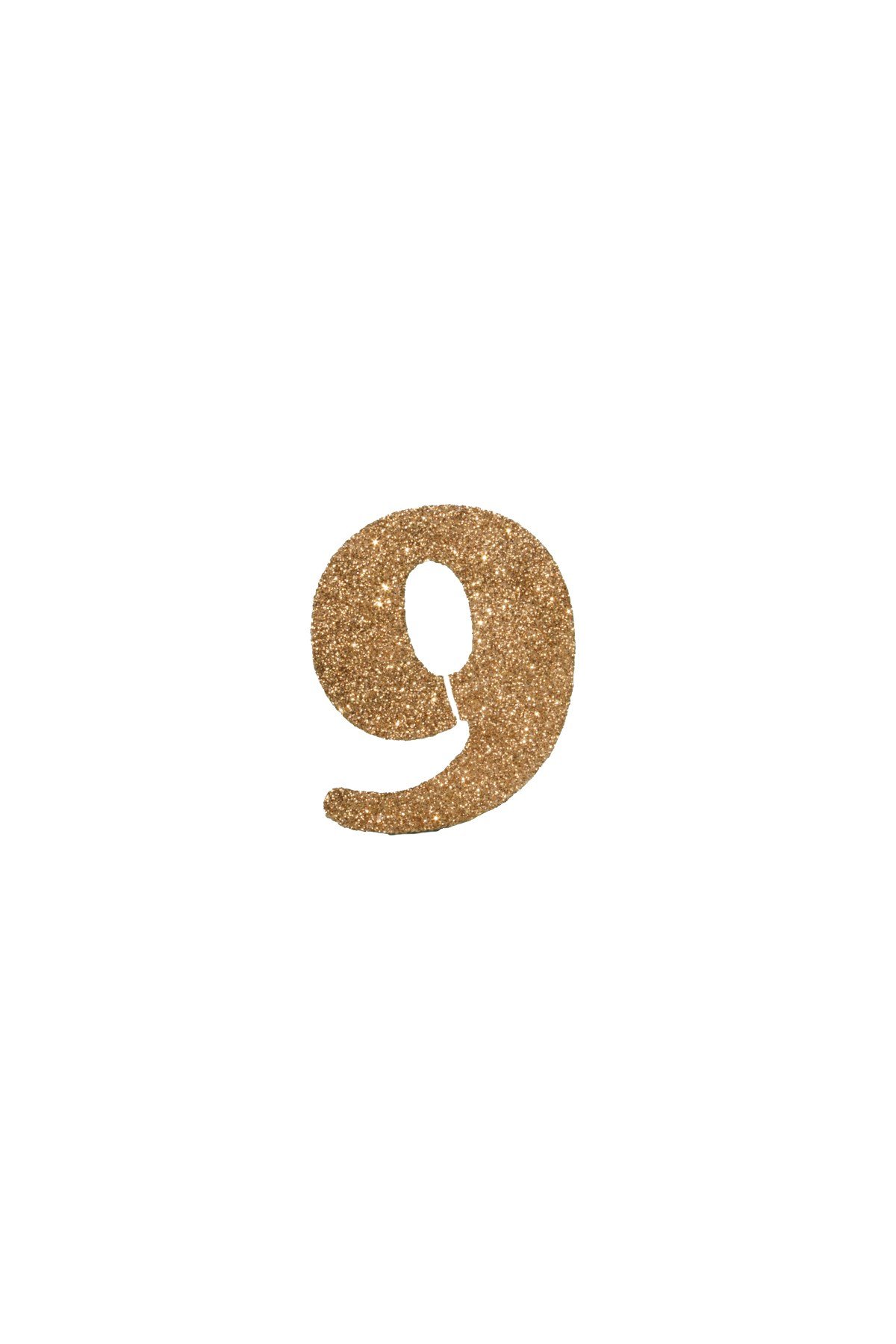 9 Rakam Strafor Gold 10*10cmPartistST2546