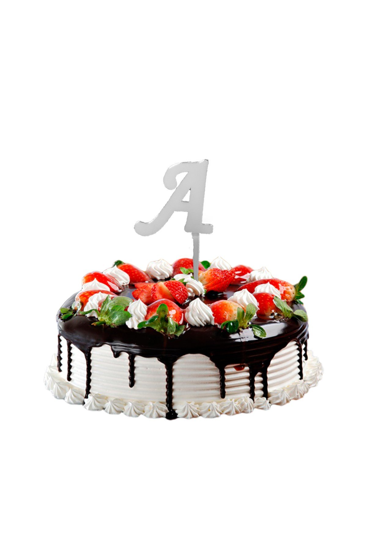 A Harf Pasta Üstü Pleksi Yazı Gümüş 12cmPartistST2308