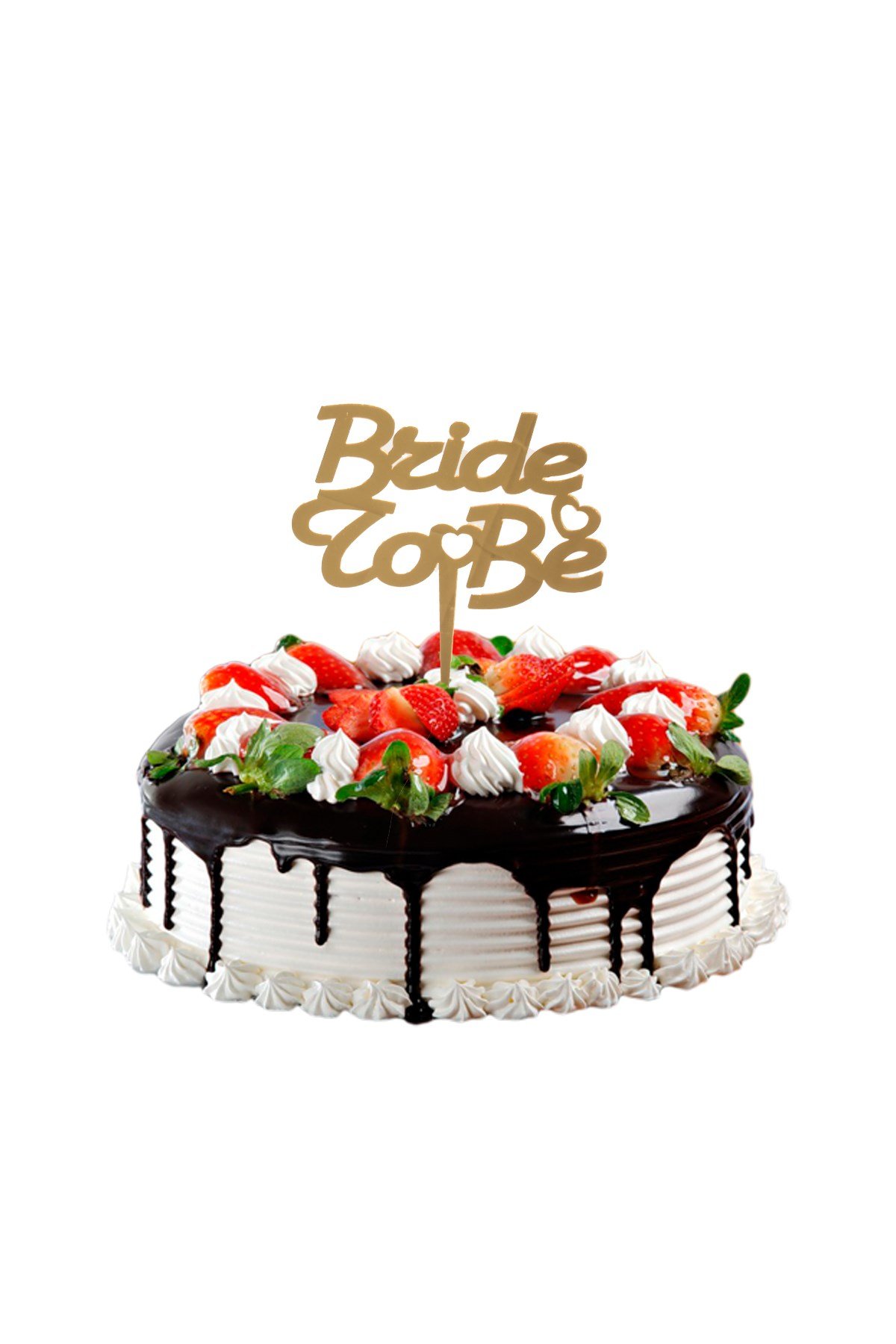 Bride To Be Pasta Üstü Pleksi Yazı Gold 14cmPartistST2382