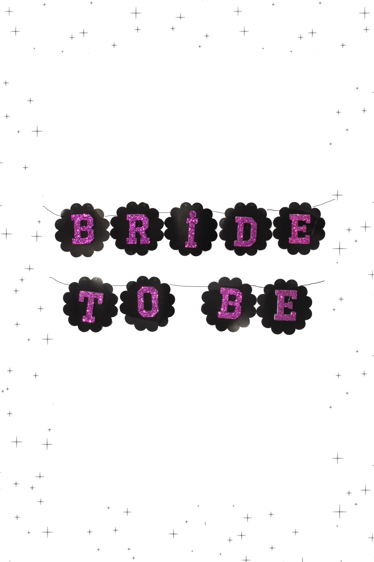 Bride To Be Banner Papatya Siyah Fuşya 90cmPartistST4279
