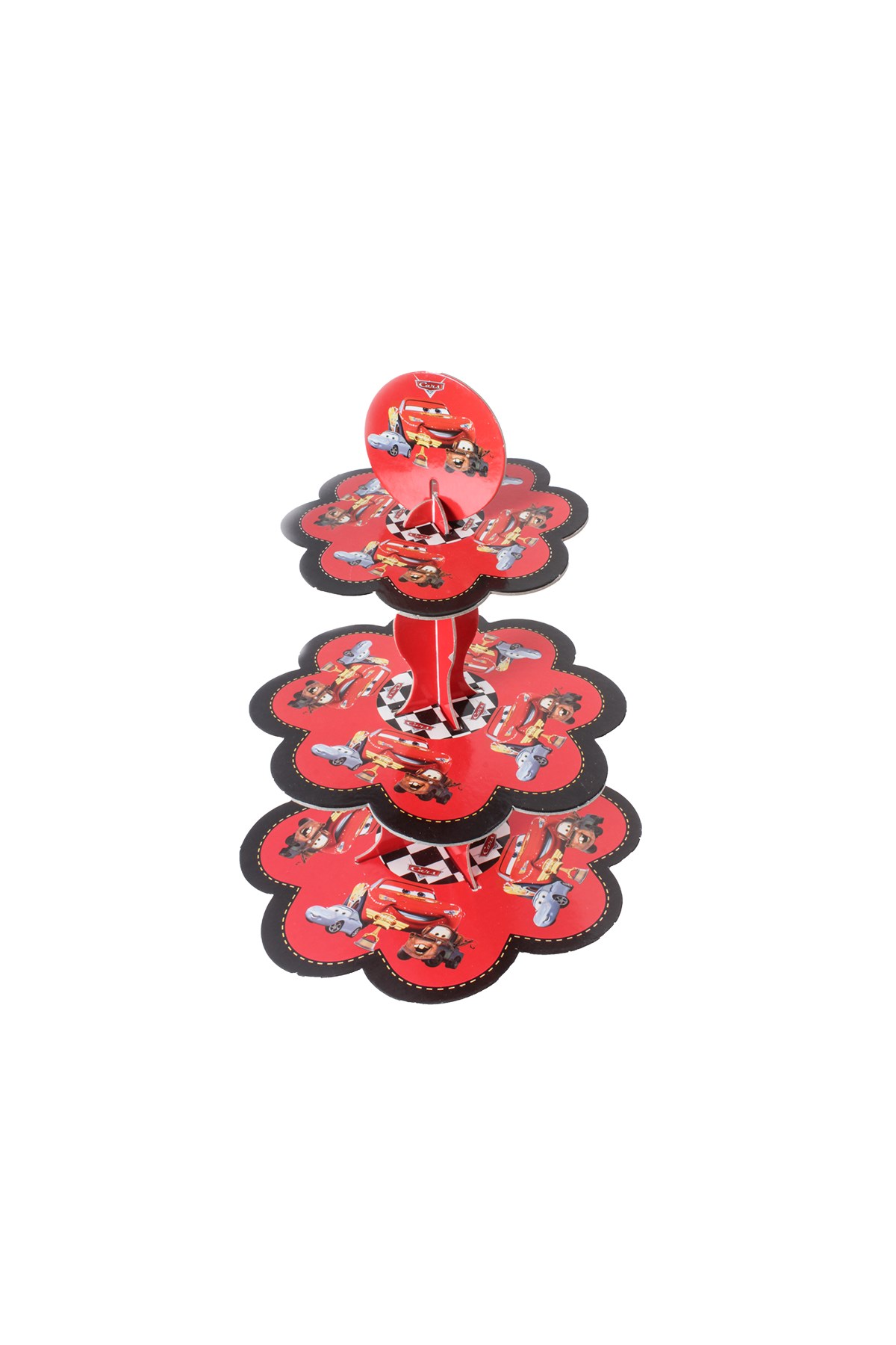 Cars Arabalar Temalı Kek Standı Karton 3 KatlıPartistPSPST1604