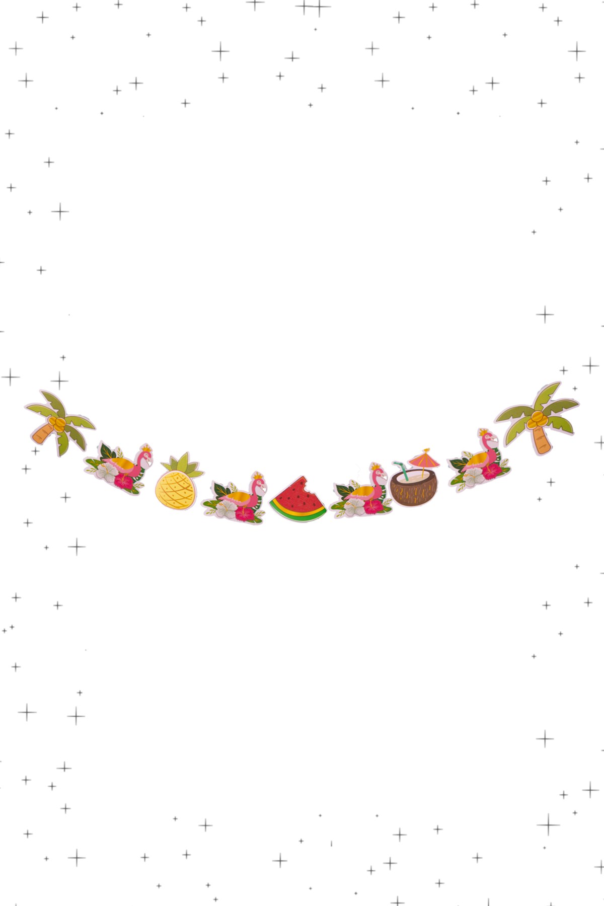 Flamingo Temalı Dekoratif Banner 165cmPartistST1759