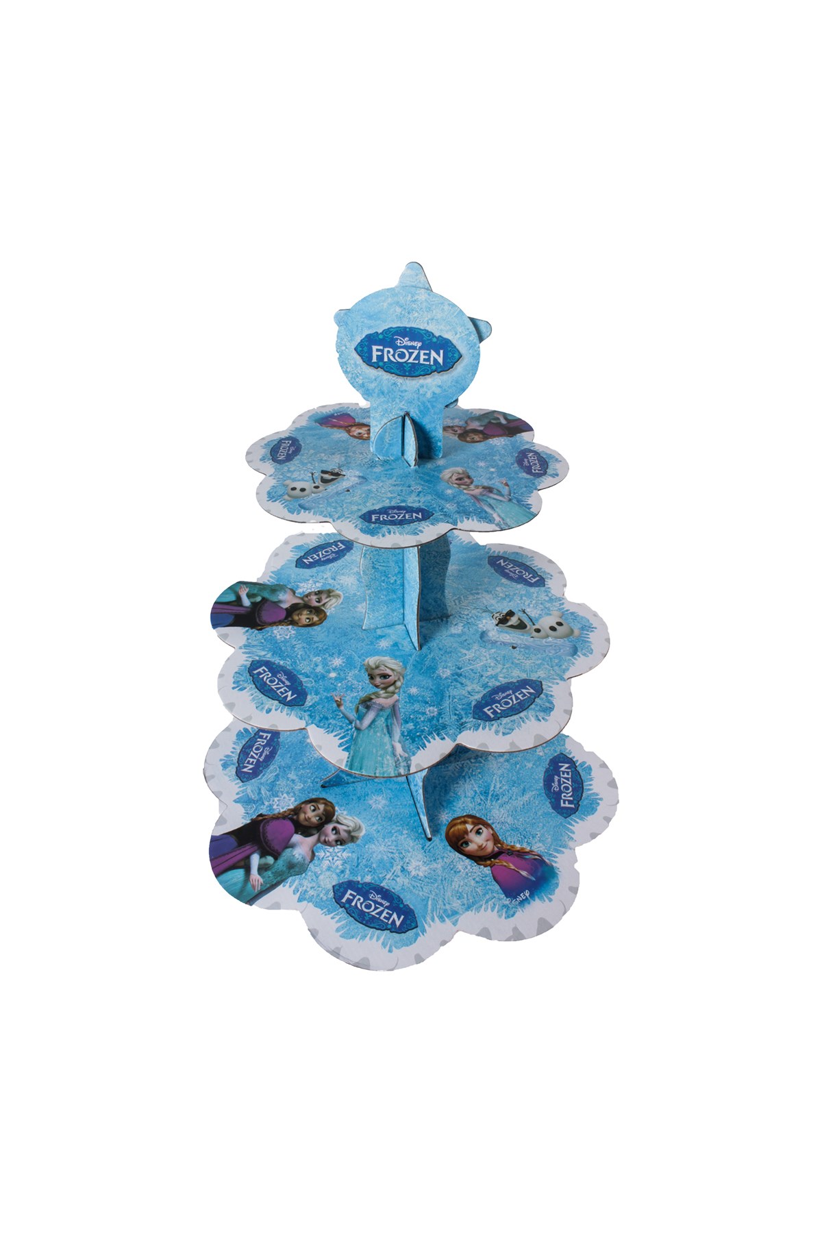 Frozen Elsa Temalı Kek Standı Karton 3 KatlıPartistPSPST1608