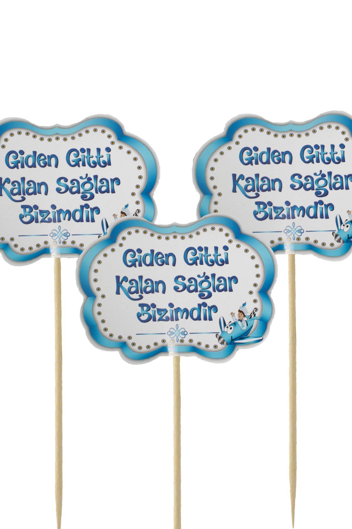 Giden Gitti Yazılı Konuşma BalonuPartistST4037