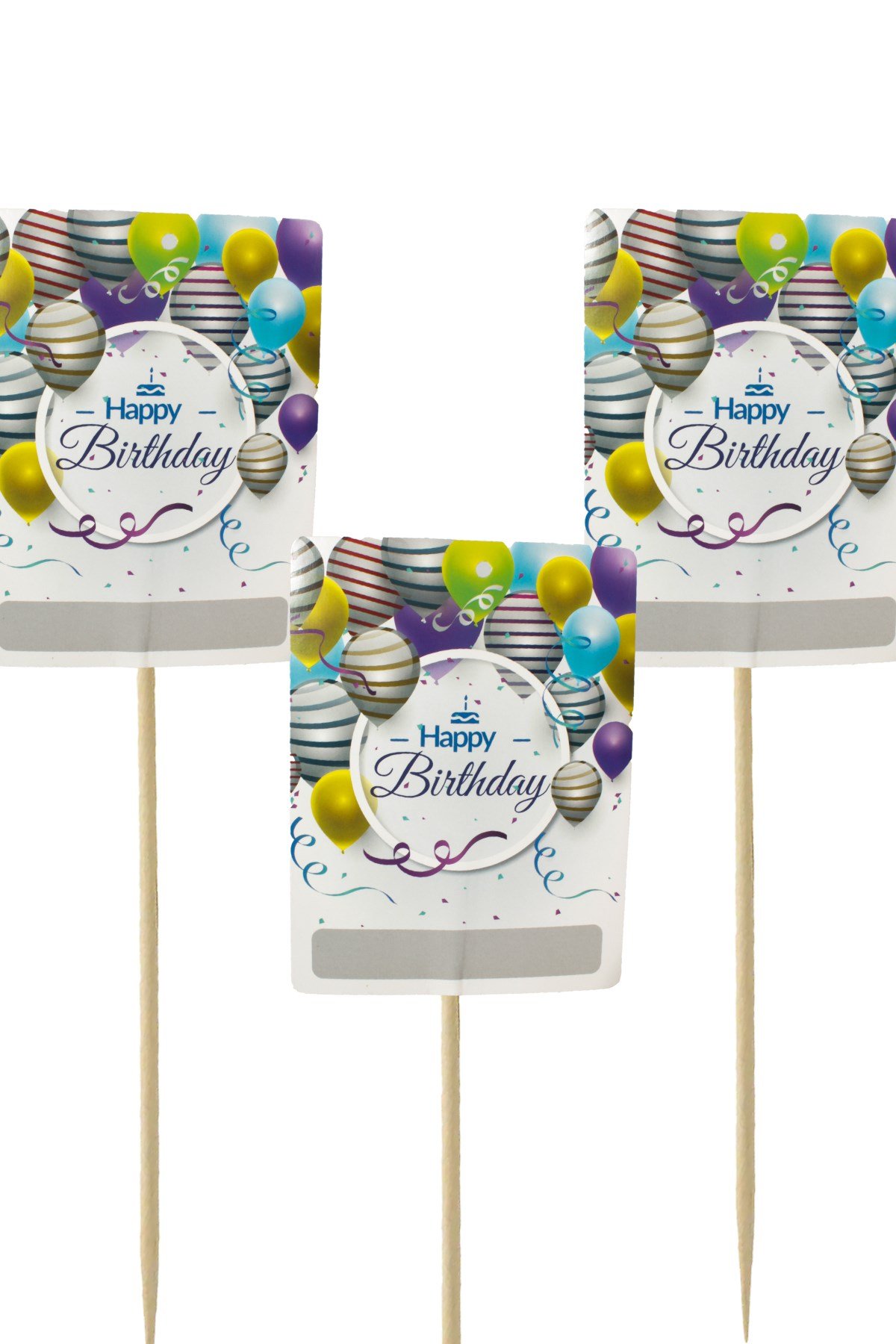 Happy Birthday Yazılı Renkli Konuşma BalonuPartistST3988
