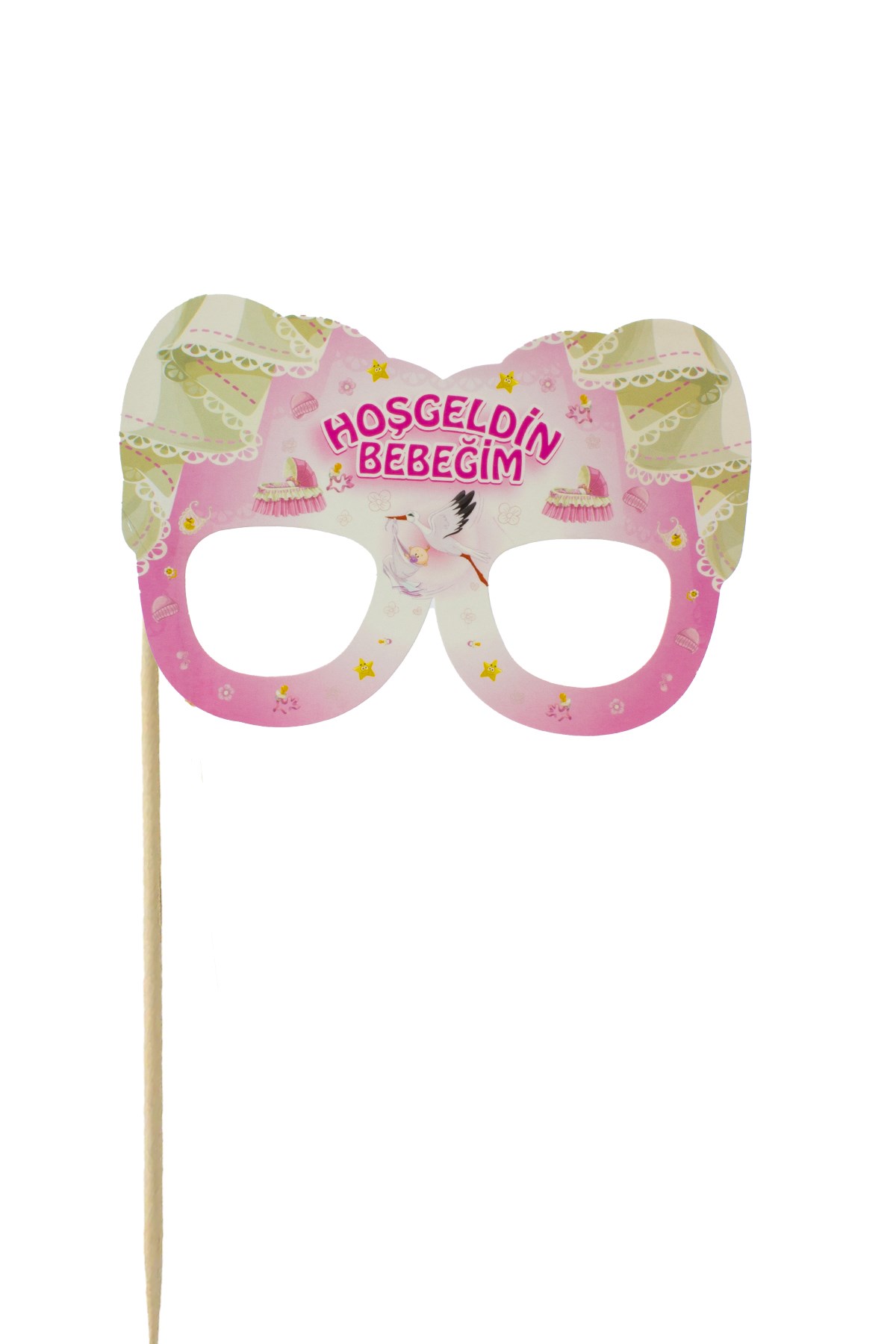 Hoşgeldin Bebeğim Yazılı Gözlük Konuşma Balonu PembePartistST4068