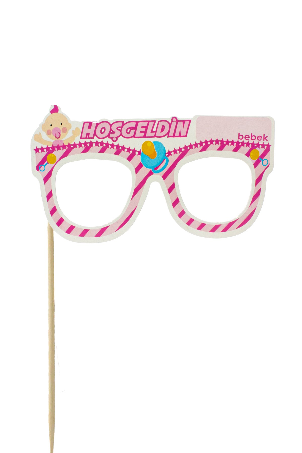 Hoşgeldin Bebeğim Yazılı Gözlük Konuşma Balonu PembePartistST4068