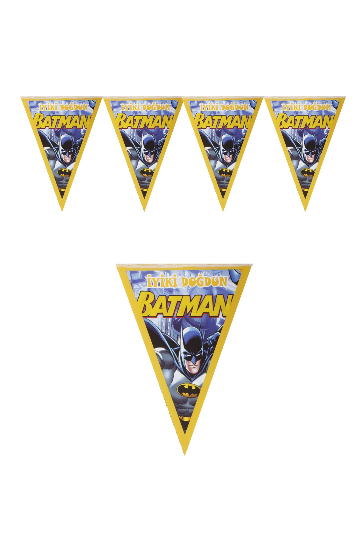 İyi Ki Doğdun Batman Temalı Üçgen Flama 200cmPartistST1828