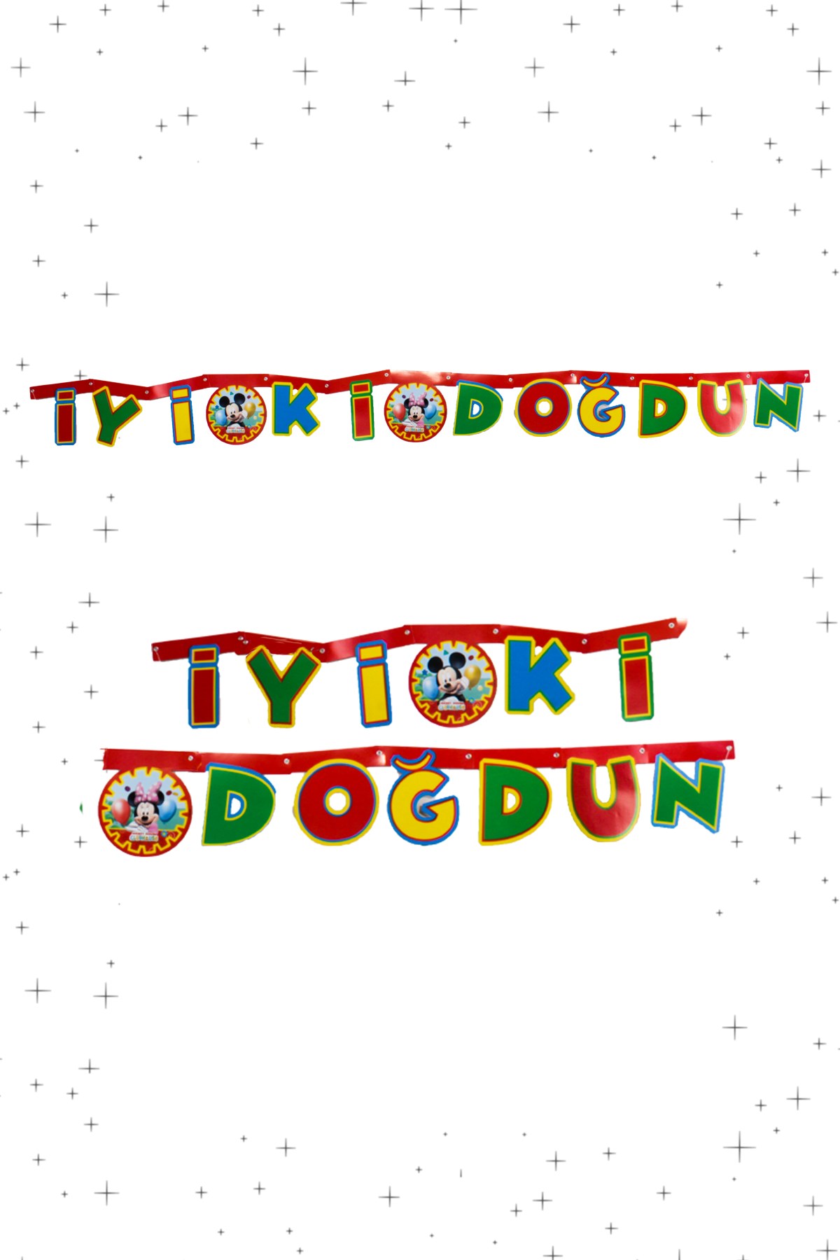 İyi Ki Doğdun Mickey Mouse ClubHouse Lisanslı Zigzag Banner 200cmPartistST1786