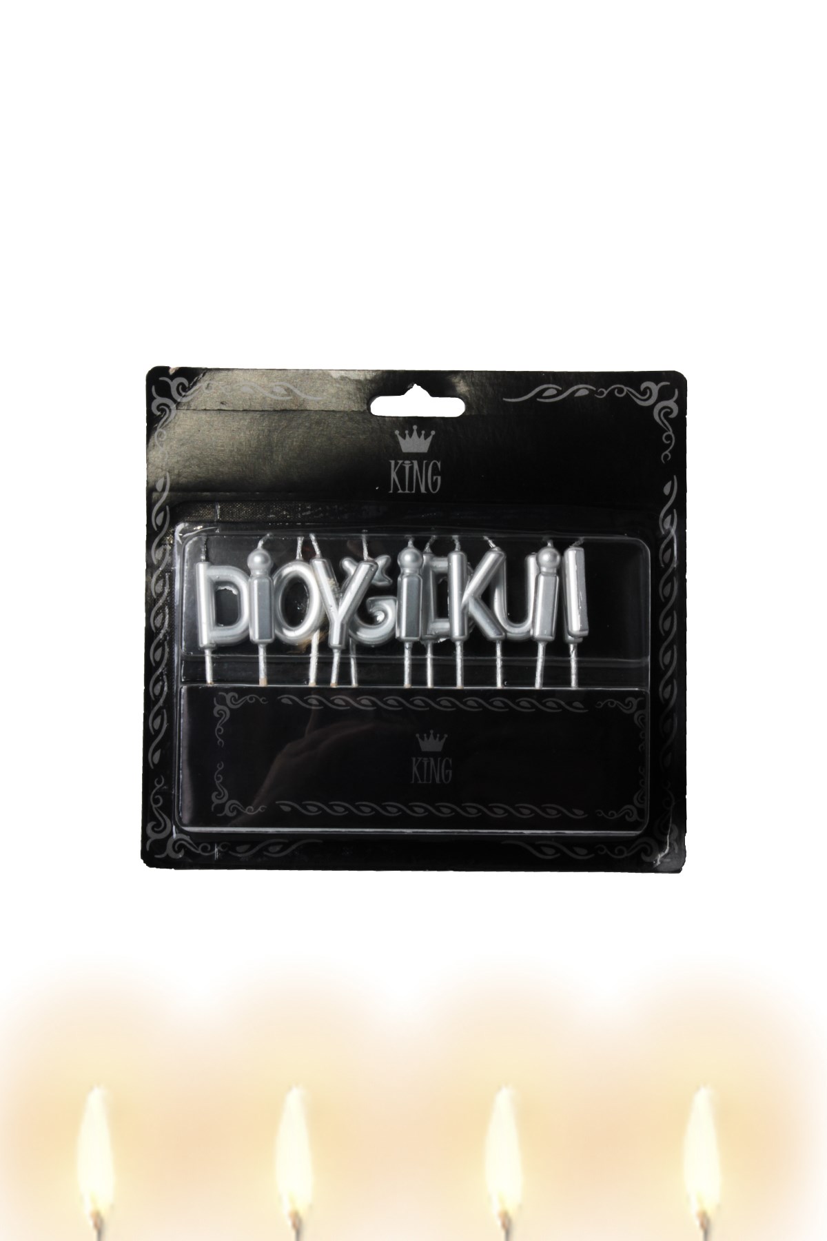 İyi Ki Doğdun Pasta Mumu Gümüş HarfPartistST3022