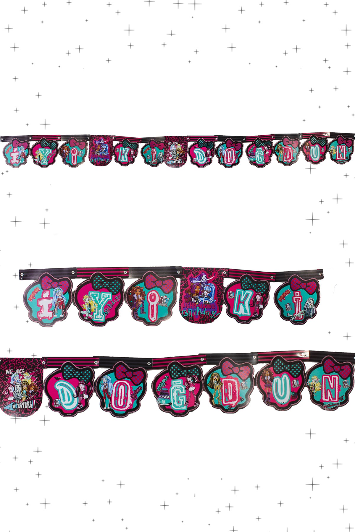 İyi Ki Doğdun Monster High Lisanslı Zigzag Banner 210cmPartistST1787