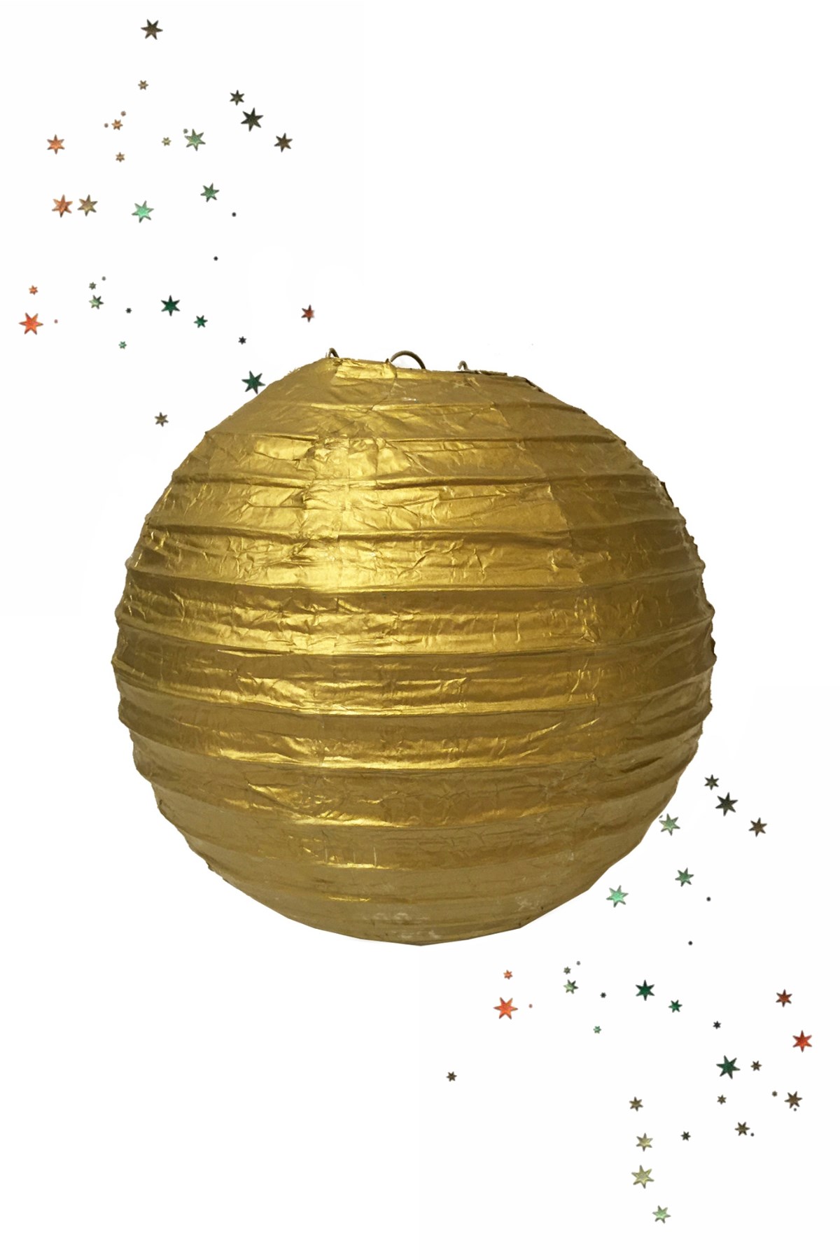 Japon Feneri Kağıt Gold Altın 30cmPartistST2030