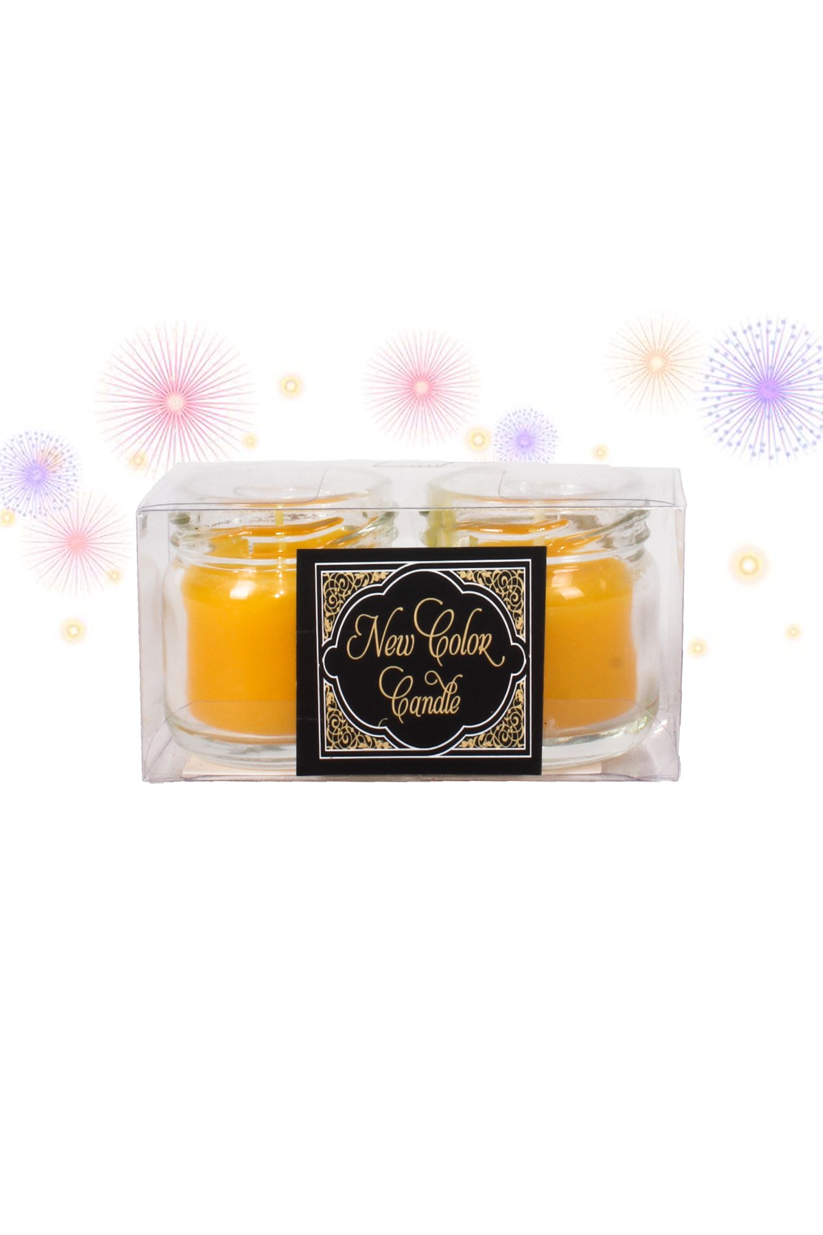 Kavanoz Mum Kokulu Sarı 2'liPartistST3067