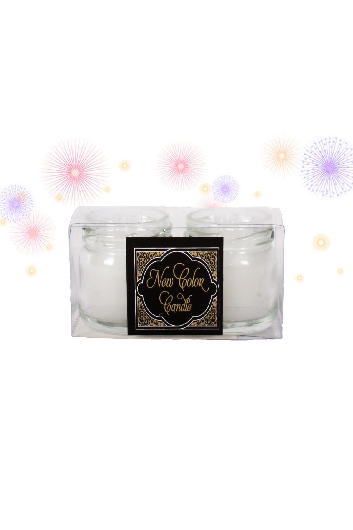 Kavanoz Mum Kokulu Beyaz 2'liPartistST3066