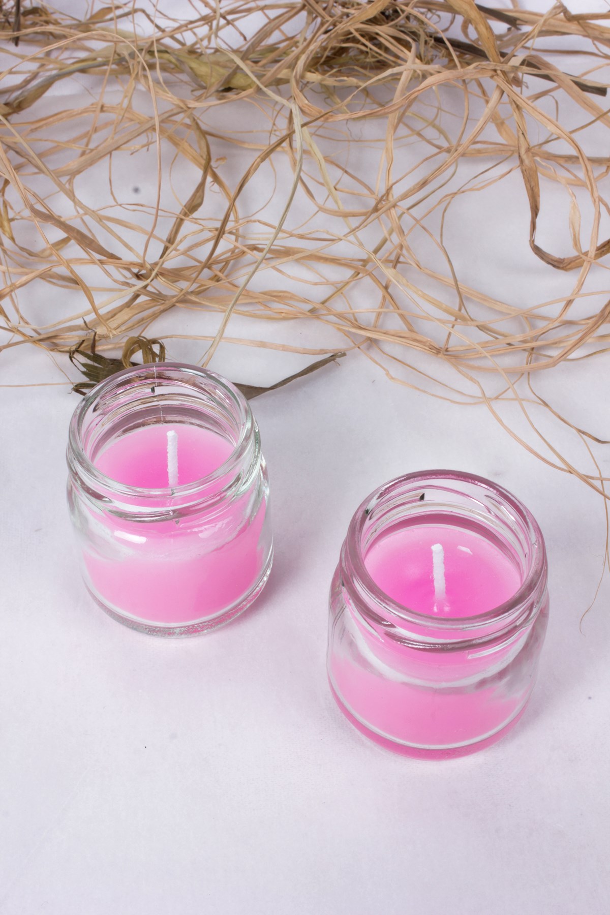 Kavanoz Mum Kokulu Pembe 2'liPartistST3065