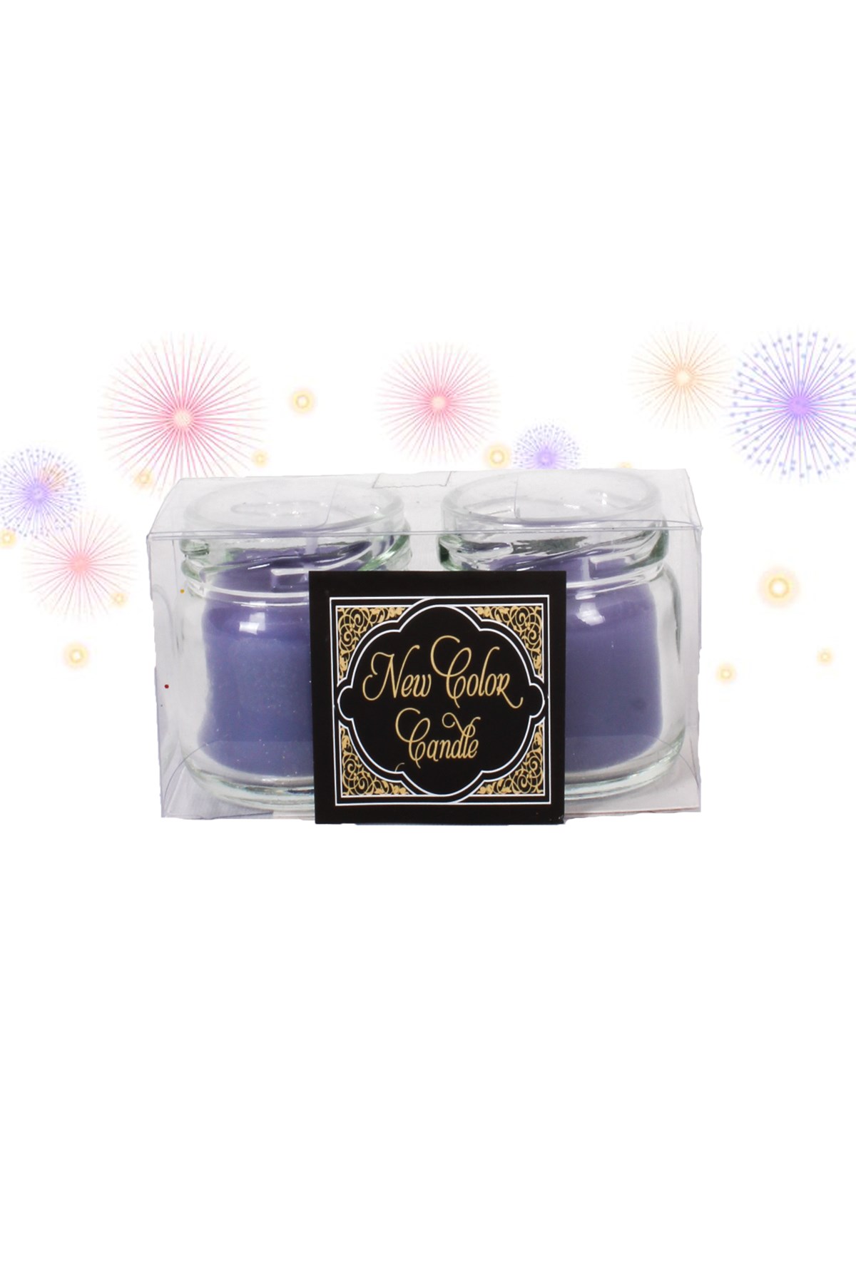 Kavanoz Mum Kokulu Lila 2'liPartistST3062