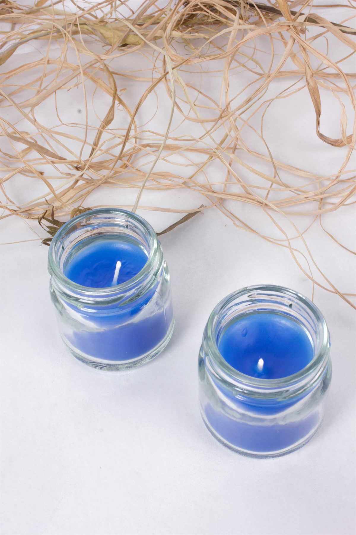 Kavanoz Mum Kokulu Mavi 2'liPartistST3064