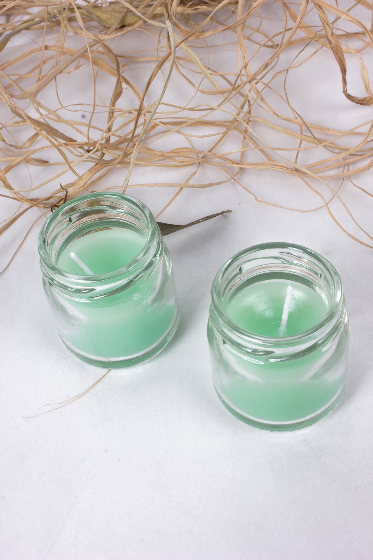 Kavanoz Mum Kokulu Mint Yeşili 2'liPartistST3069