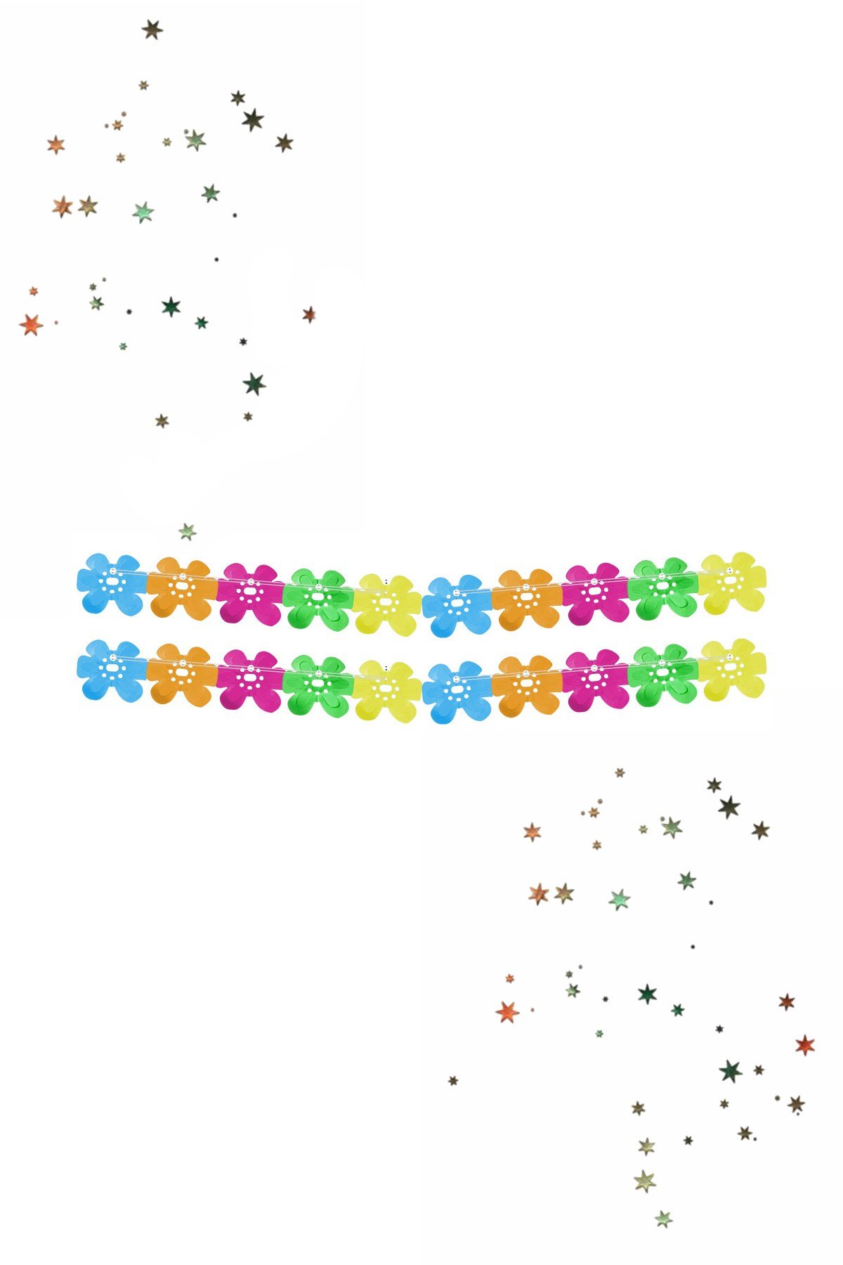 Kikajoy Akordeon Süs Papatya Renkli 300cmPartistST2071