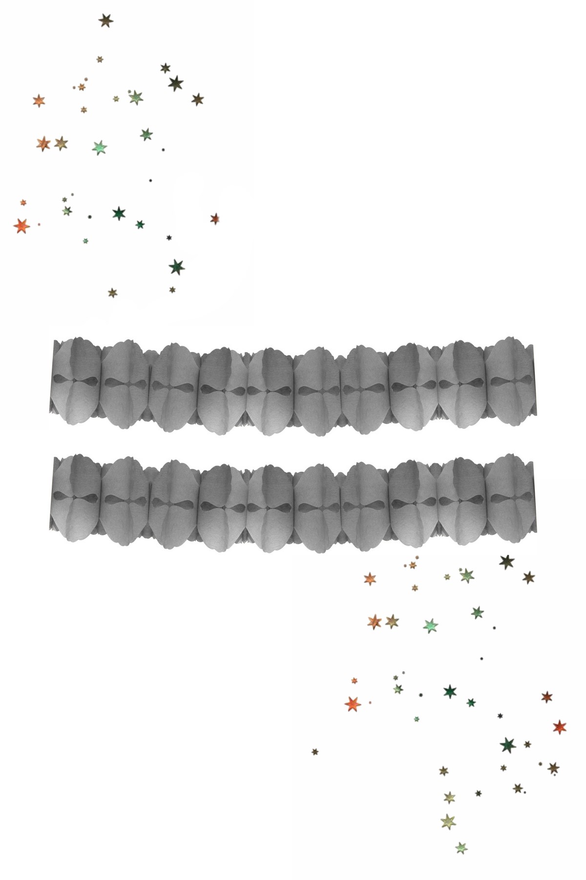 Kikajoy Doku Garland Dekor Süs Gümüş 360cmPartistST3965