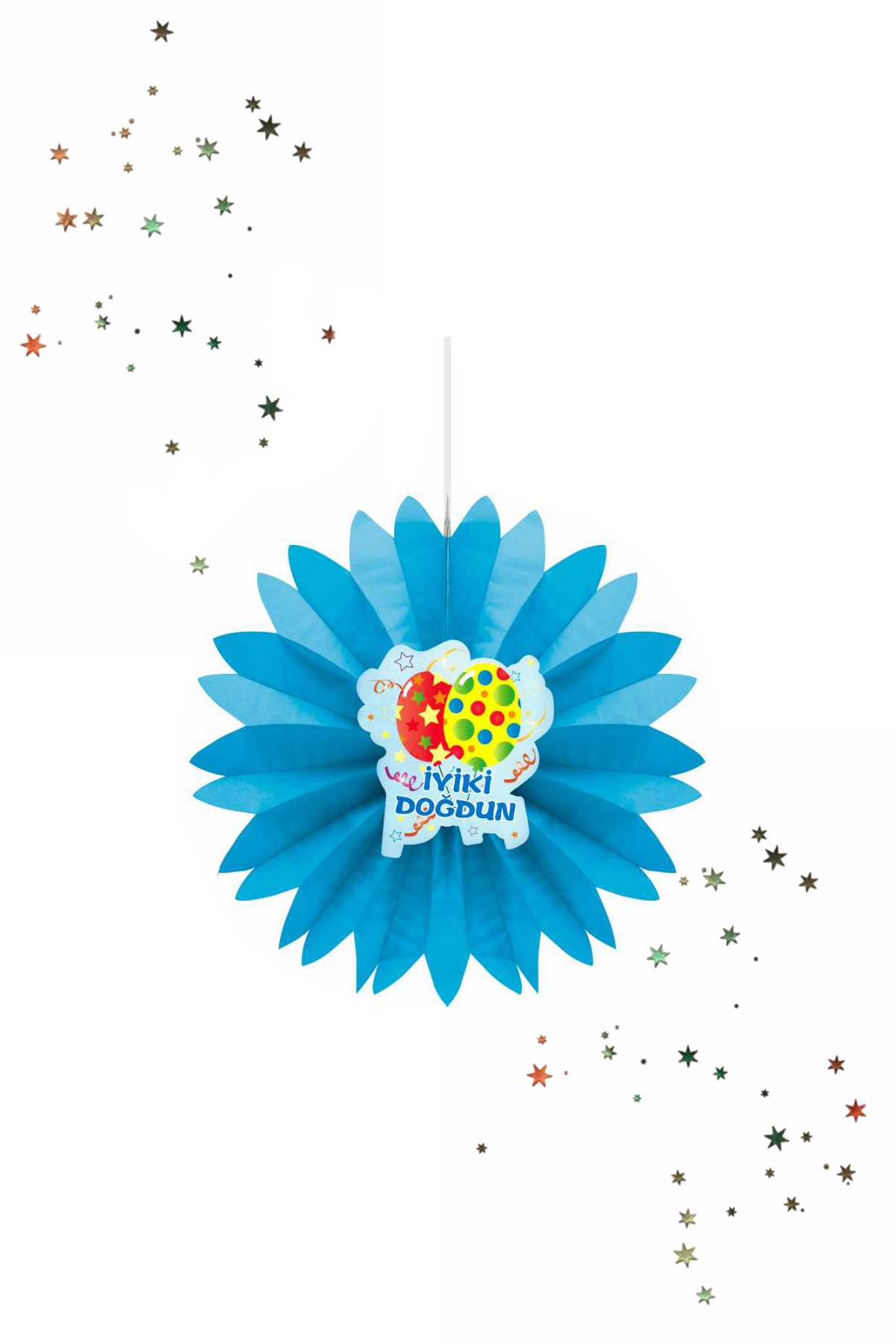 Kikajoy İyi Ki Doğdun Temalı Yelpaze Süs MaviPartistST1922