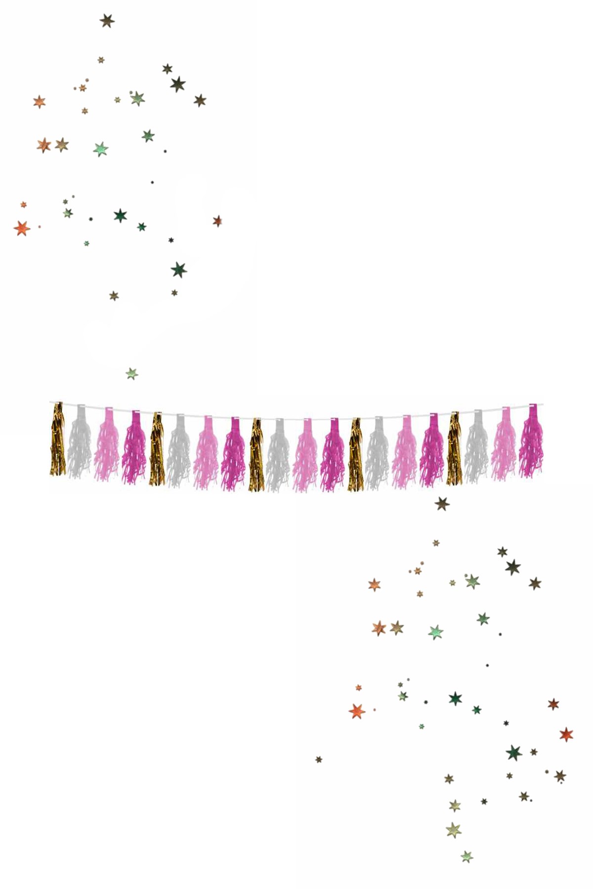 Kikajoy Sıralı Püskül Süs Pembe 400cmPartistST2067