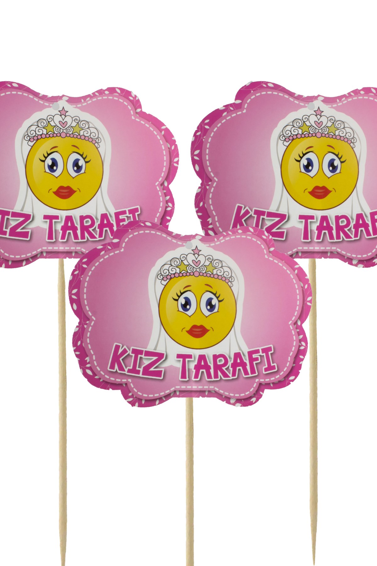 Kız Tarafı Yazılı Konuşma BalonuPartistST4030