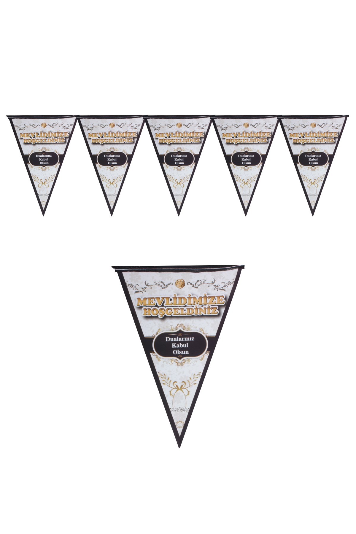 Mevlidimize Hoşgeldiniz Üçgen Flama 200cmPartistST1879